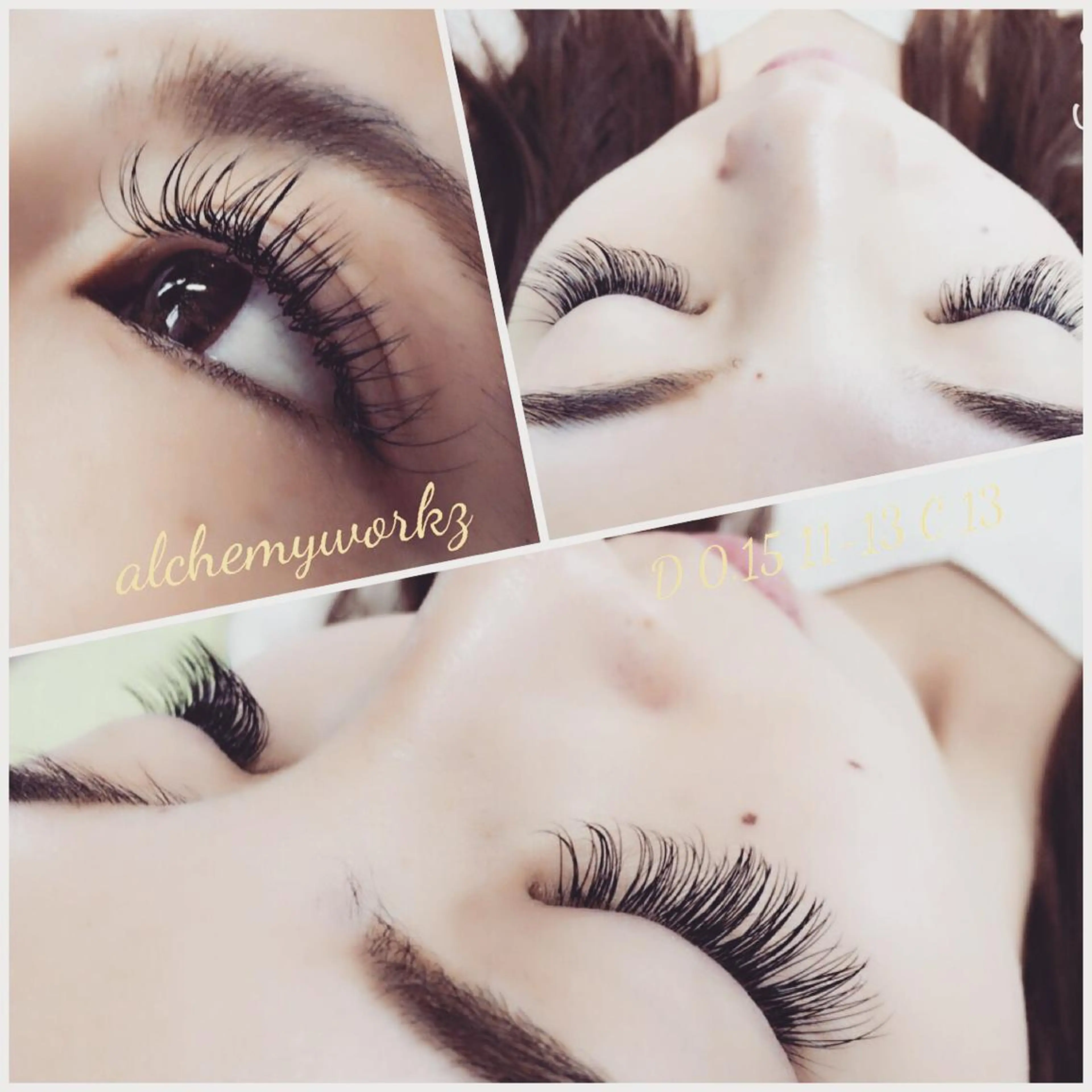 マツエク・マツパ Dカール セーブル シルク alchemy workzのマツエク・マツパデザイン