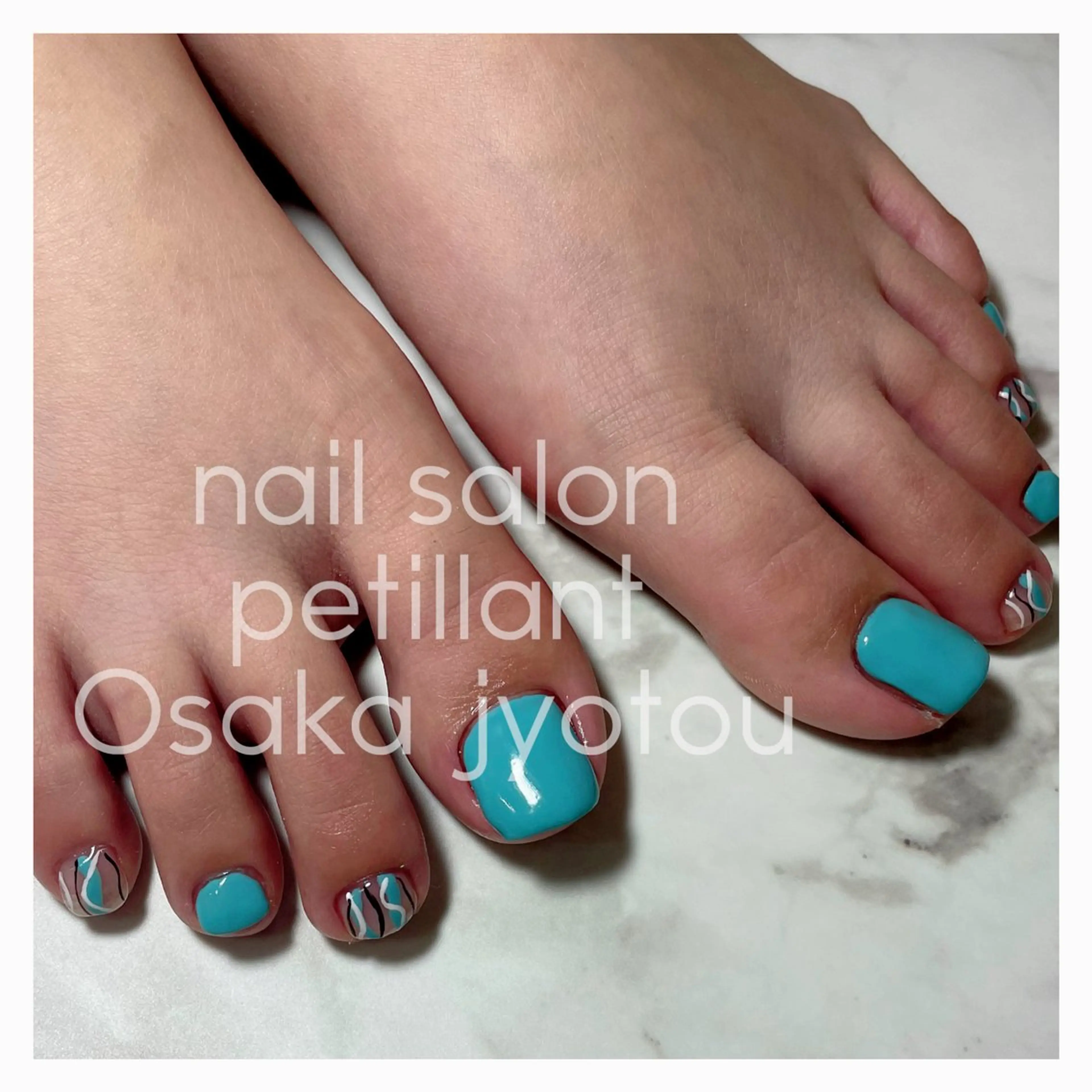 ネイル フットネイル nail salon petillantのネイルデザイン