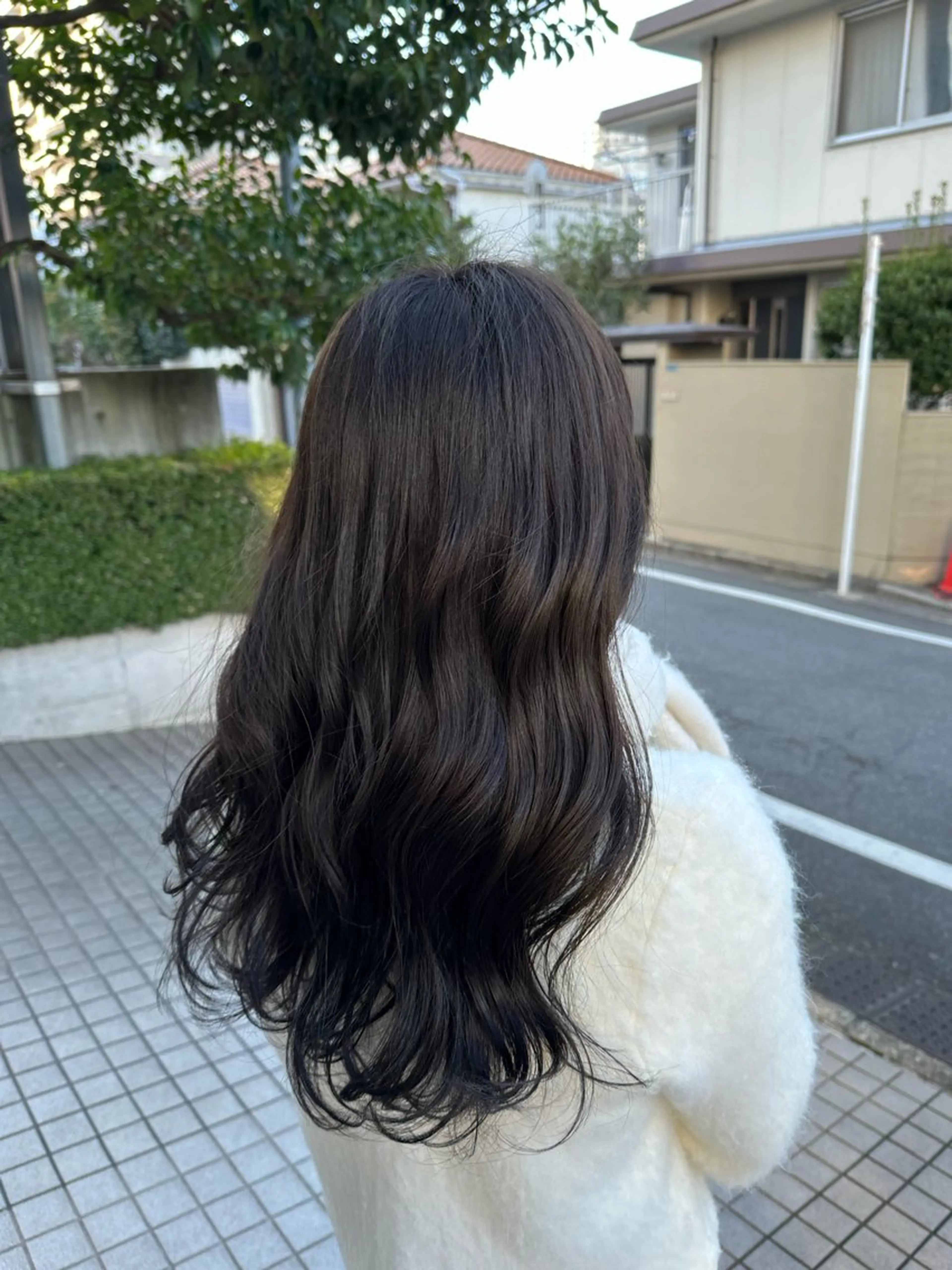 ロング カラー ケアカラー 透明感カラー グレージュ 髪質改善 トリートメント 【美髪矯正 /髪質改善】RINのヘアスタイル