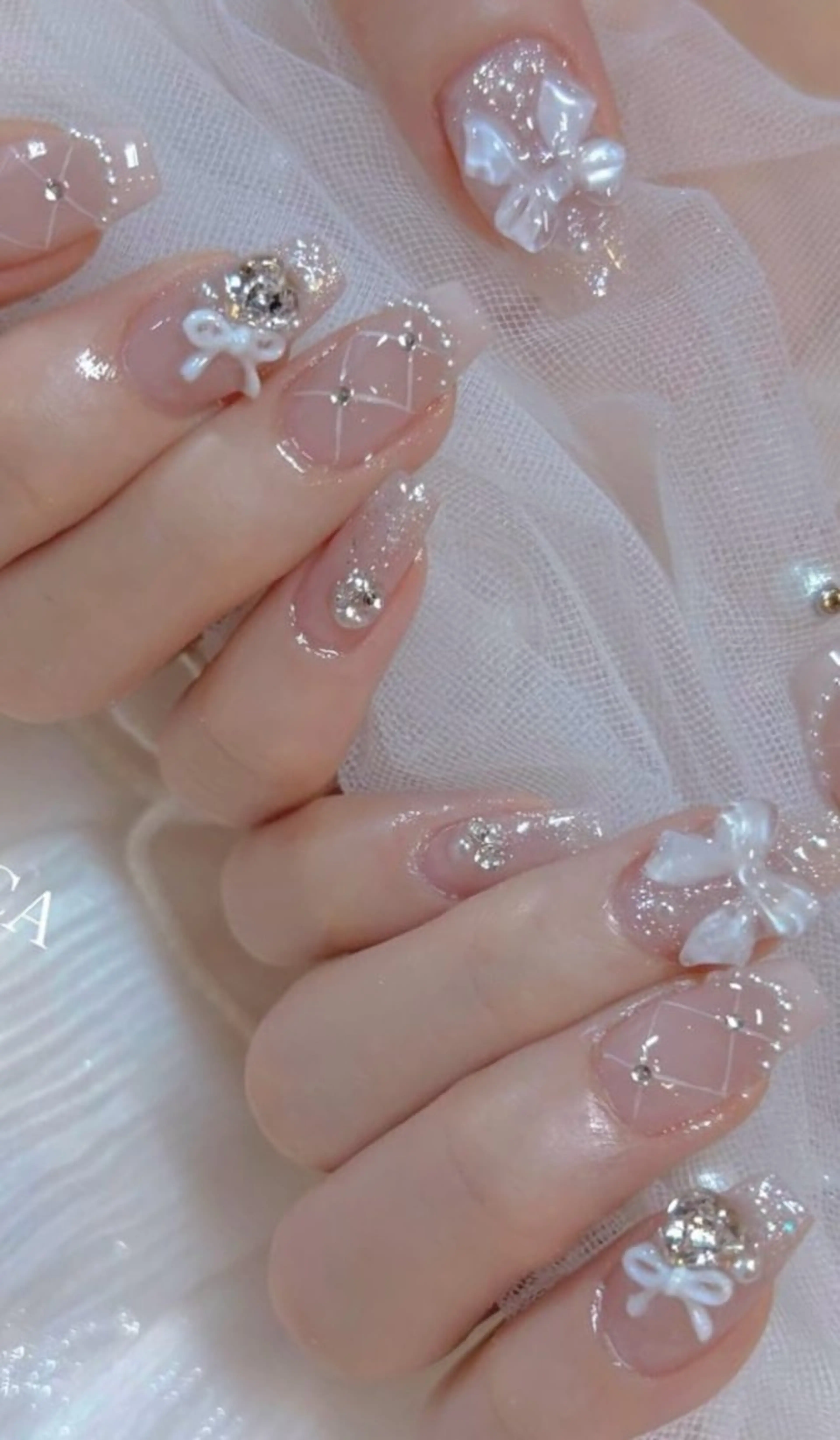 ネイル 長さ出し 持ち込み ネイルチップ ハンドネイル JISOO ANA.CHUOのネイルデザイン