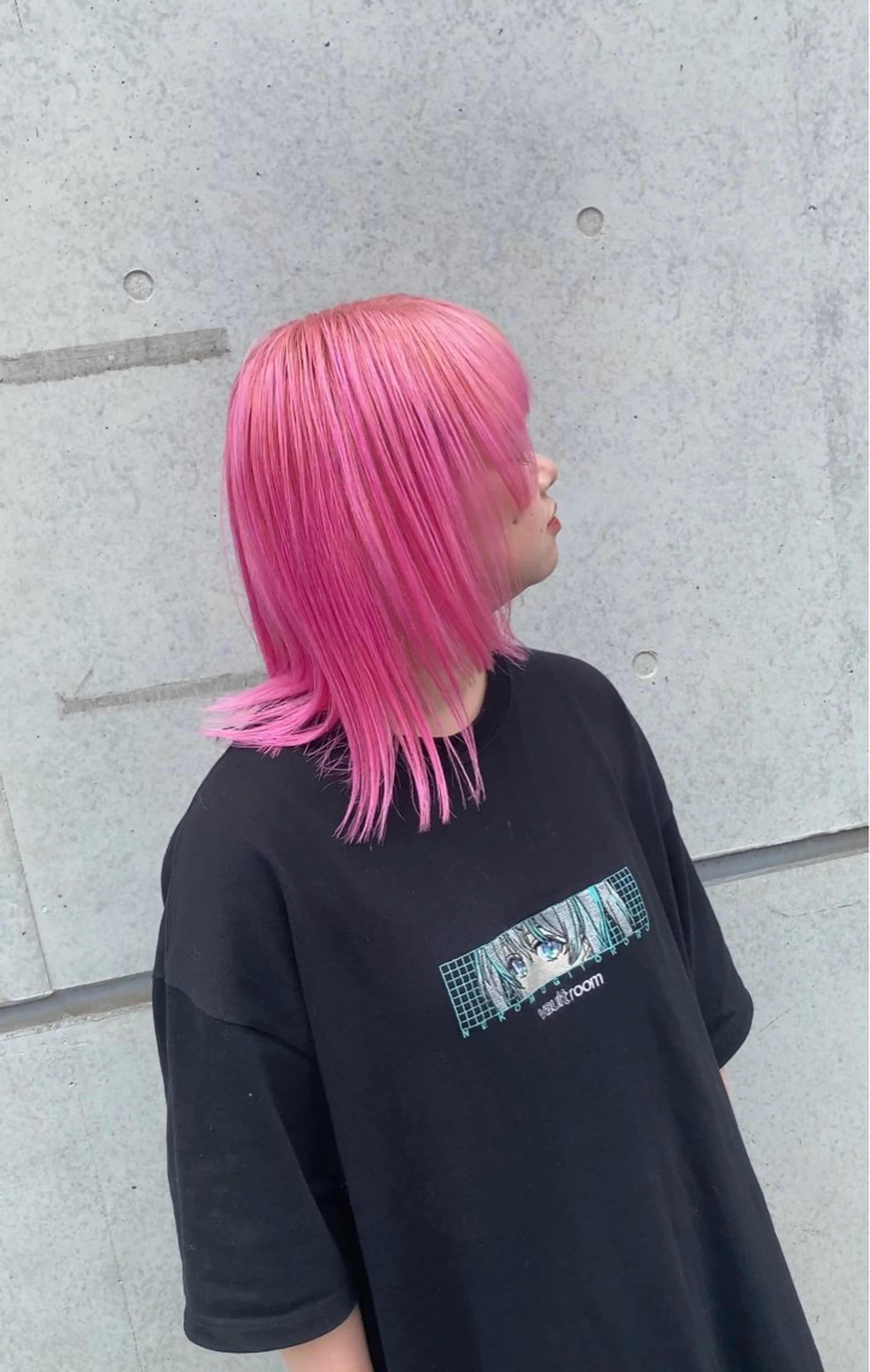 ミディアム カラー ブリーチ 透明感カラー ピンクカラー ✨原宿ハイトーン ブリーチ職人菊池のヘアスタイル
