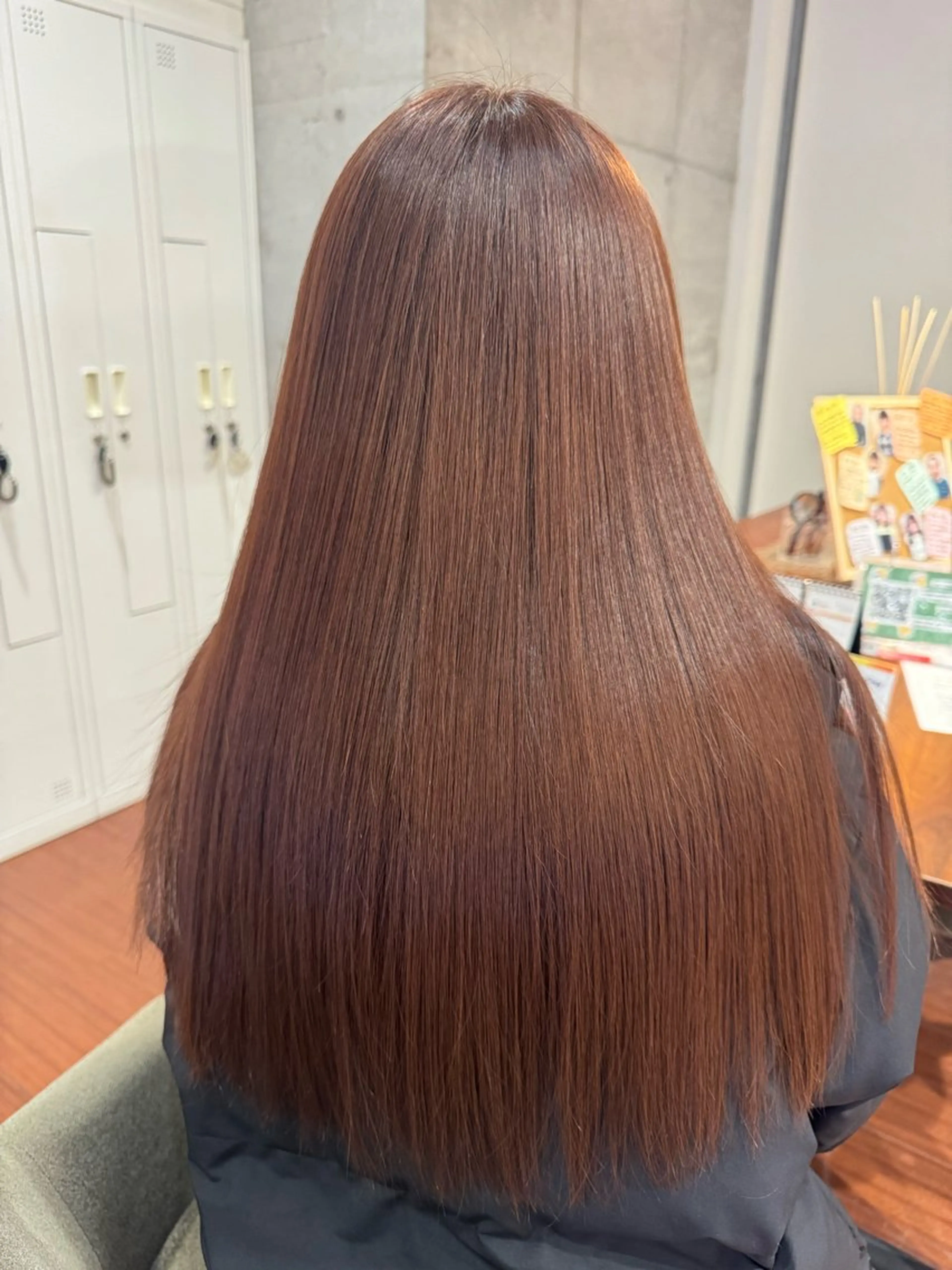 ロング カラー ブラウンカラー ピンクカラー ピンクブラウン 髪質改善 トリートメント megumi ⭐︎のヘアスタイル