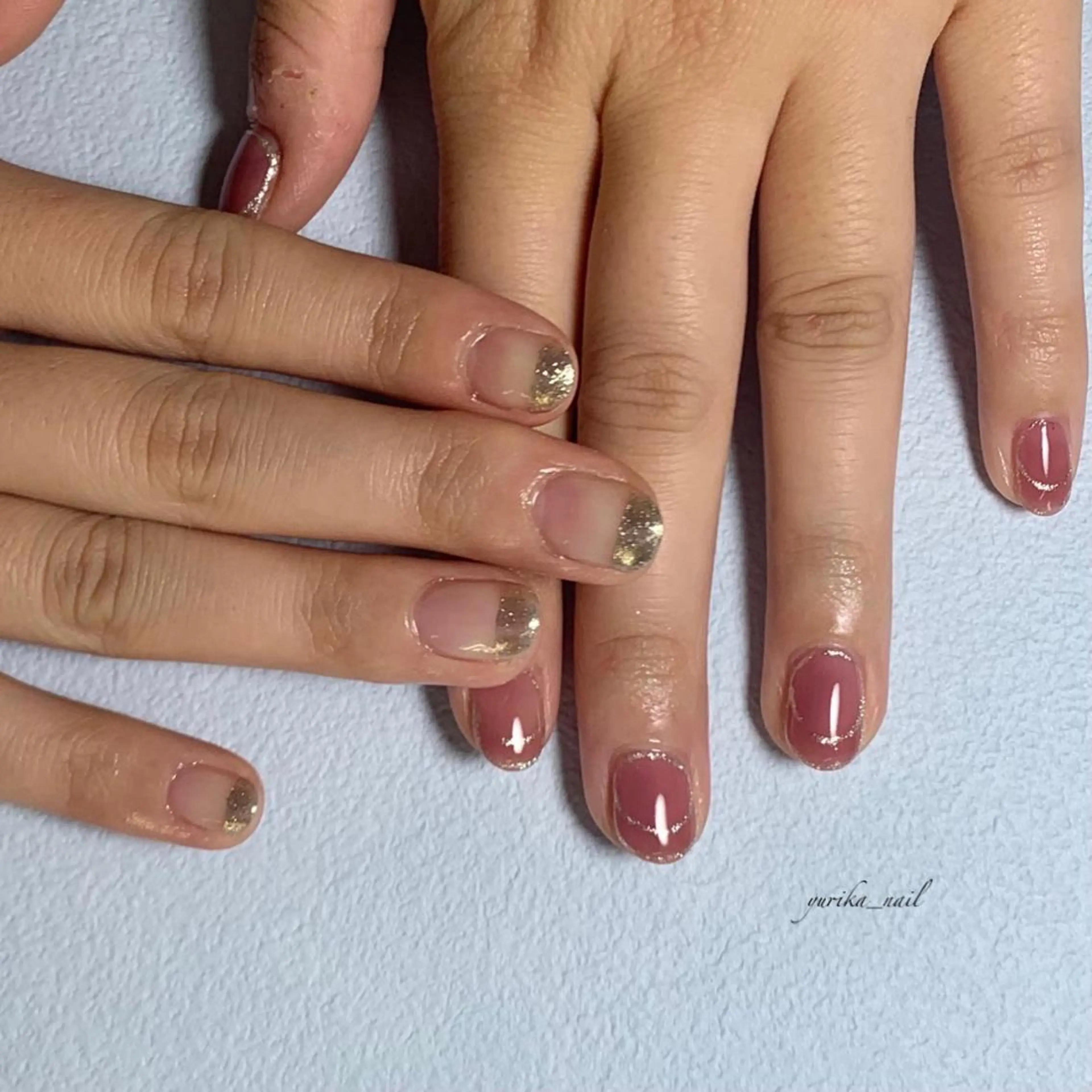 ショート カラー ネイル 持ち込み yuri kaのネイルデザイン