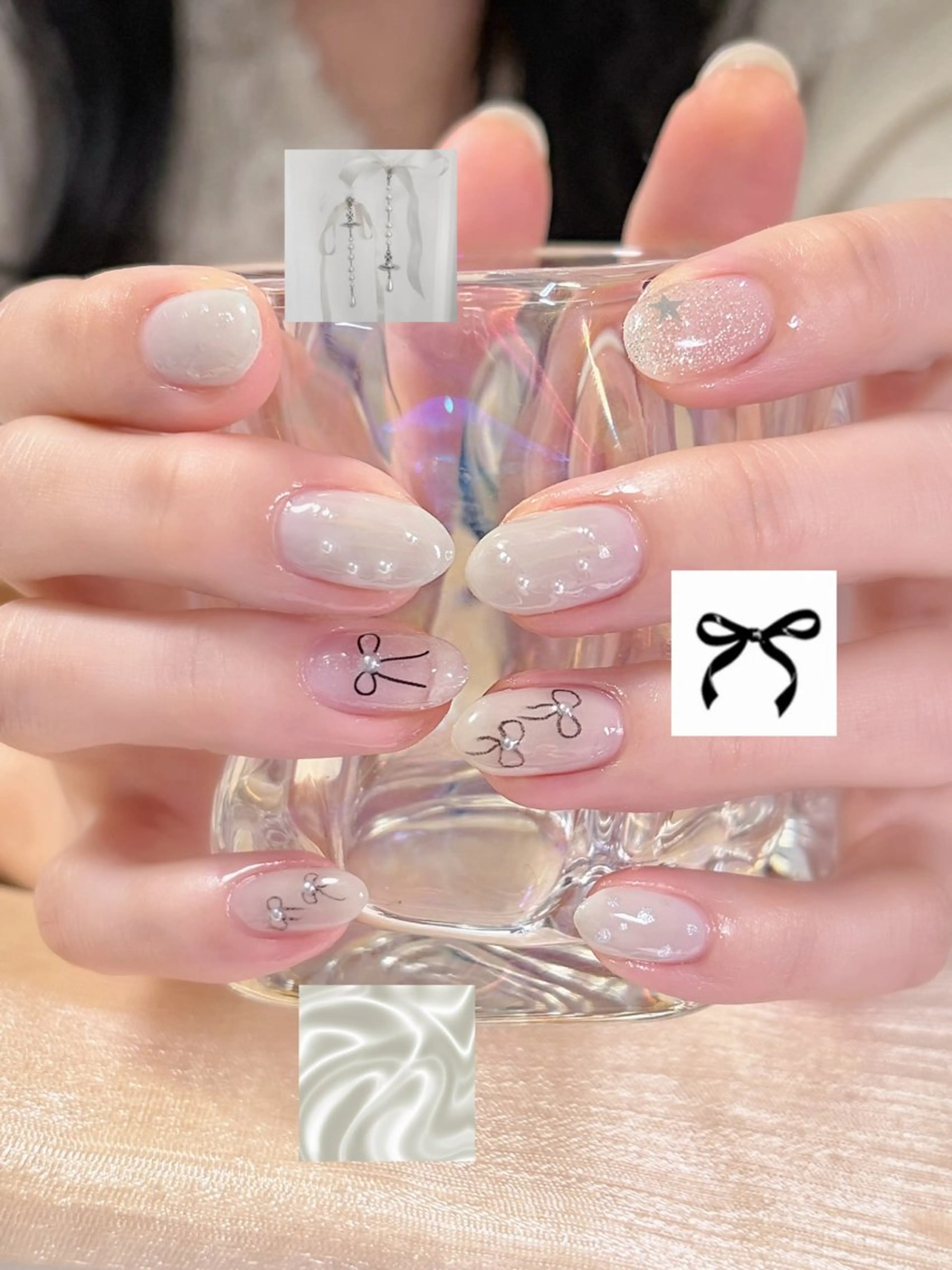 ネイル アートネイル カジュアル 韓国ネイル 持ち込み オフィスネイル ハンドネイル haku mioのネイルデザイン