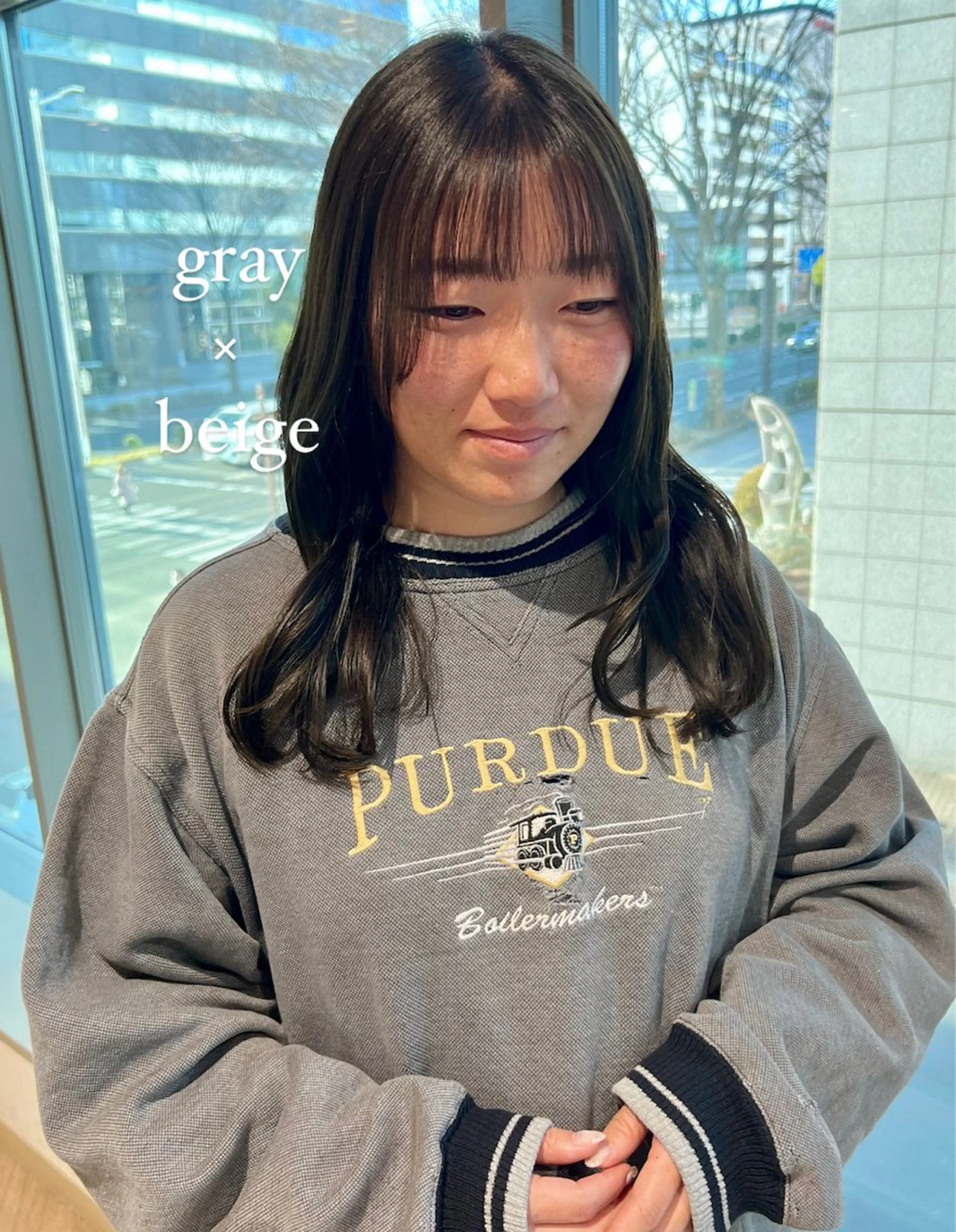 セミロング 加納千華 /ボブ/ぱつっとボブのヘアスタイル