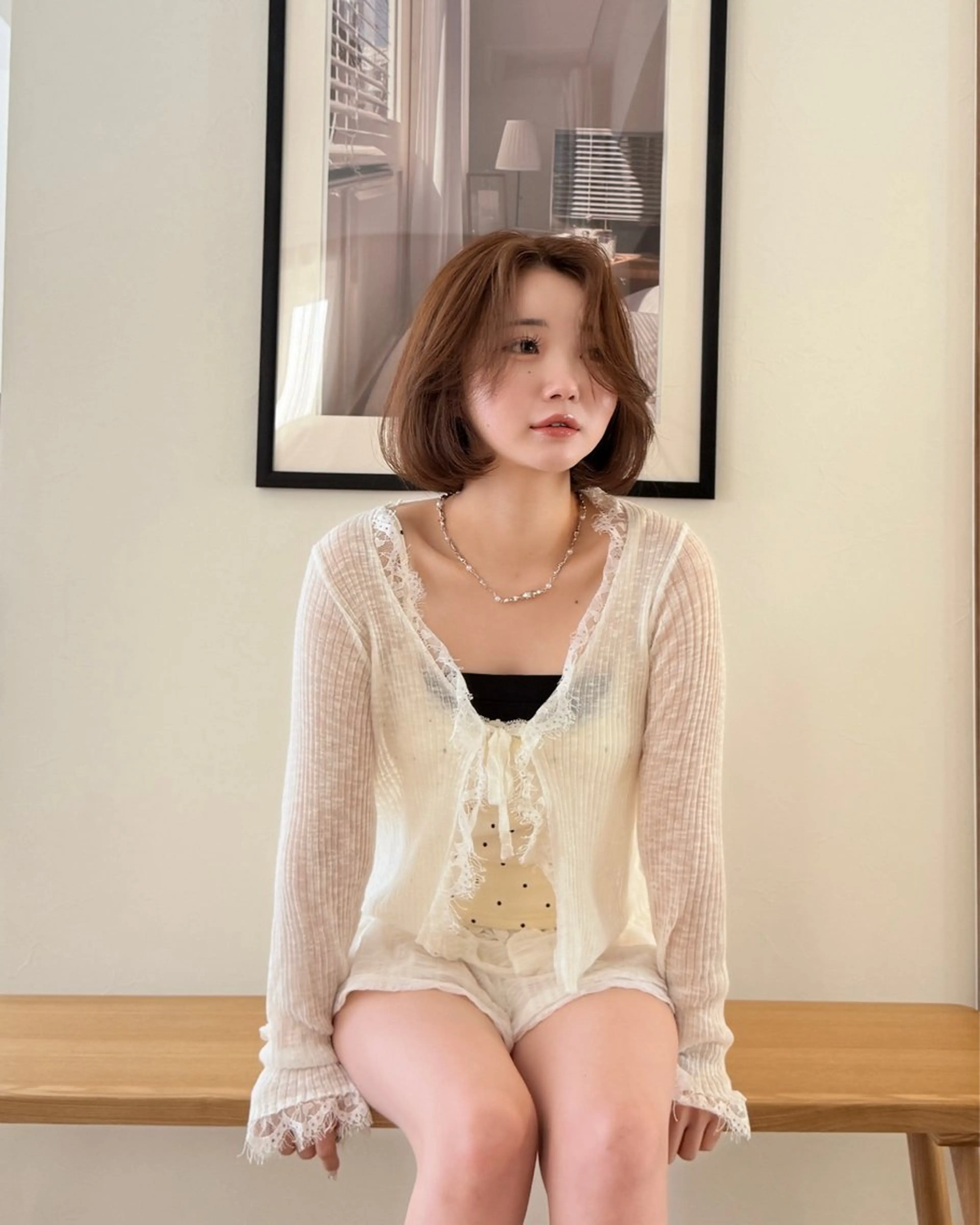 ショート カラー 木元 瑛✂︎ボブのヘアスタイル