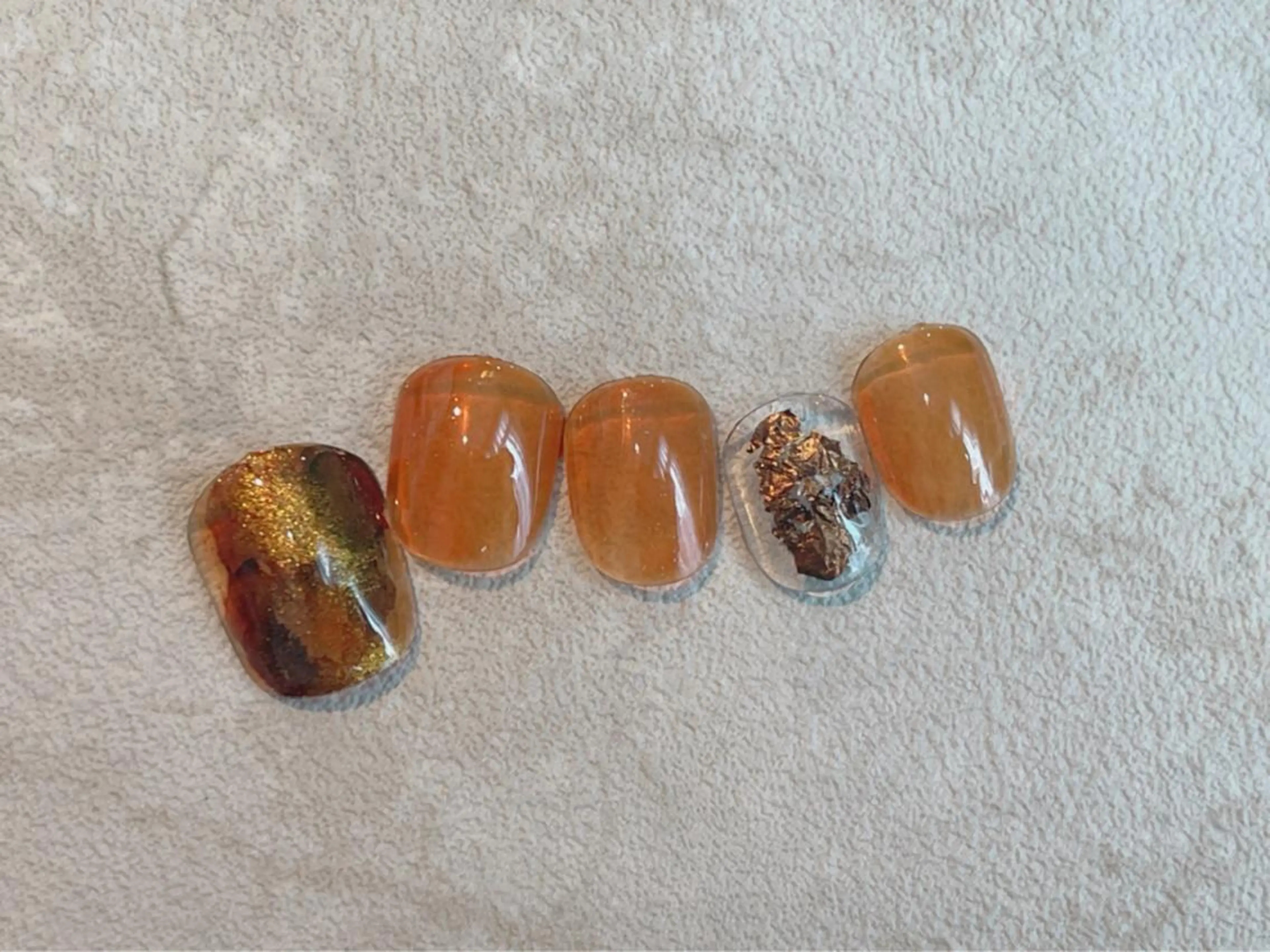 ネイル ブラウン ニュアンスネイル Nail Katoのネイルデザイン