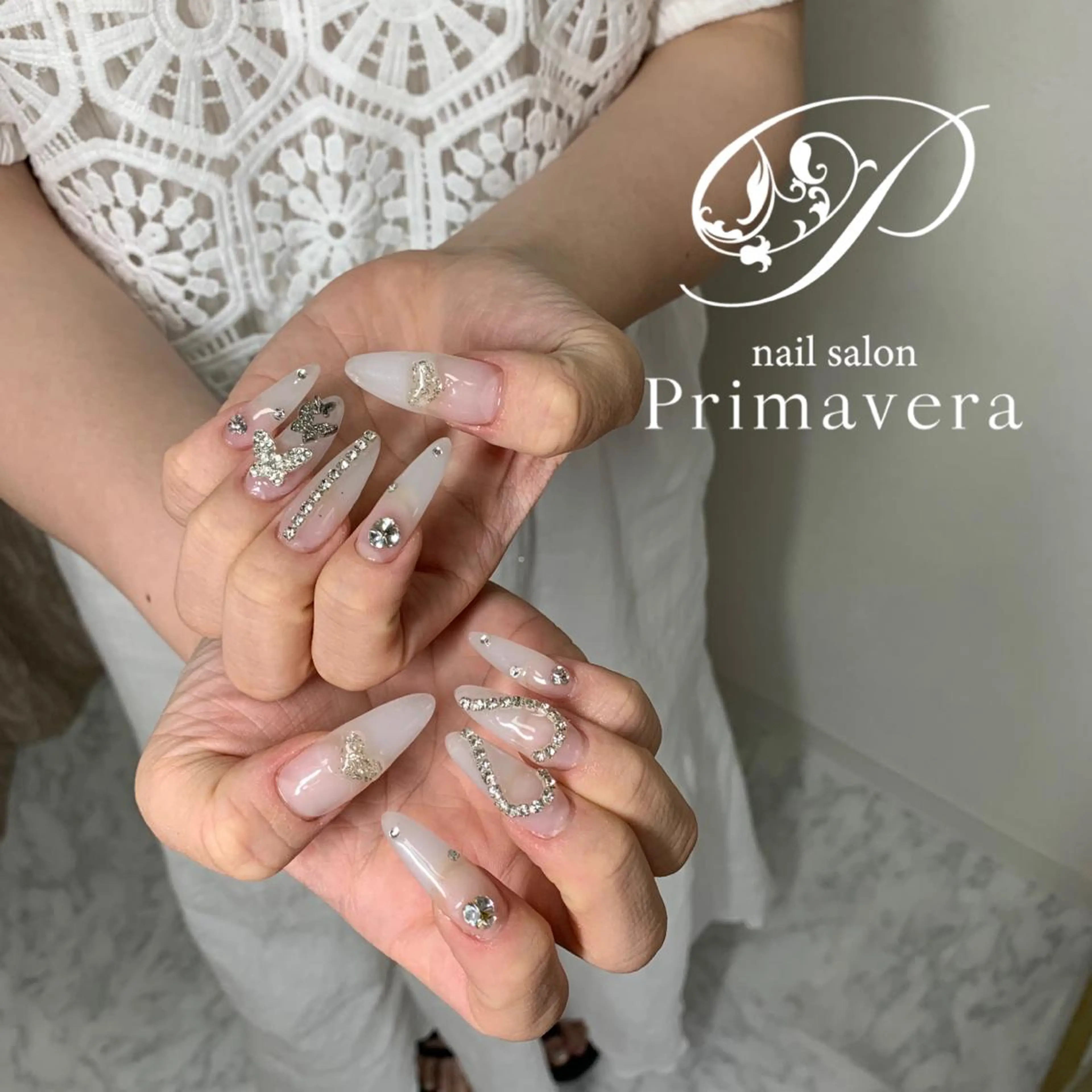 ネイル スカルプネイル ハンドネイル Primavera 新横浜🤍美フォルムのネイルデザイン