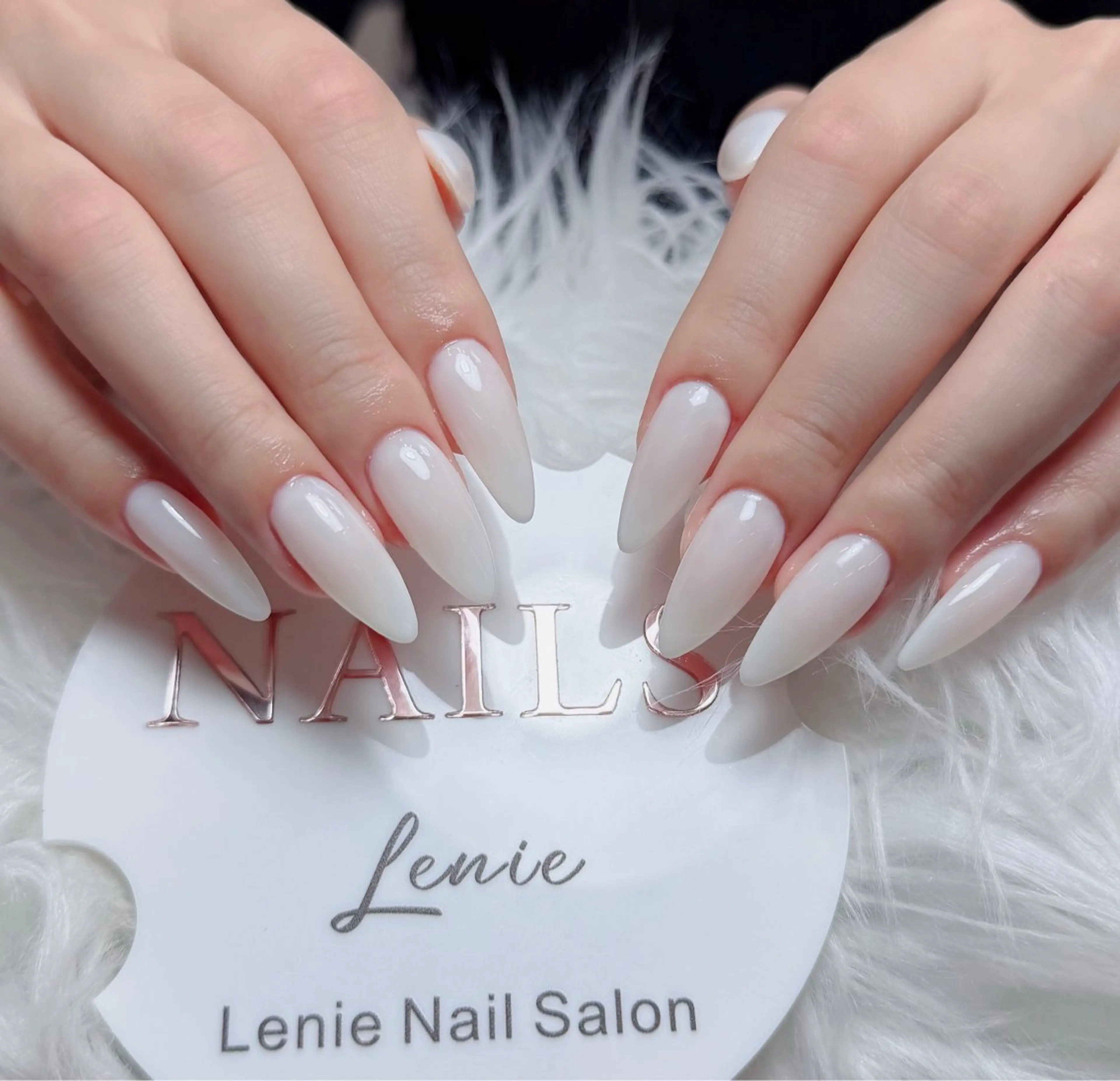 ネイル アートネイル フレンチネイル 韓国ネイル 持ち込み ワンホンネイル ハンドネイル Lenie Nailsのネイルデザイン