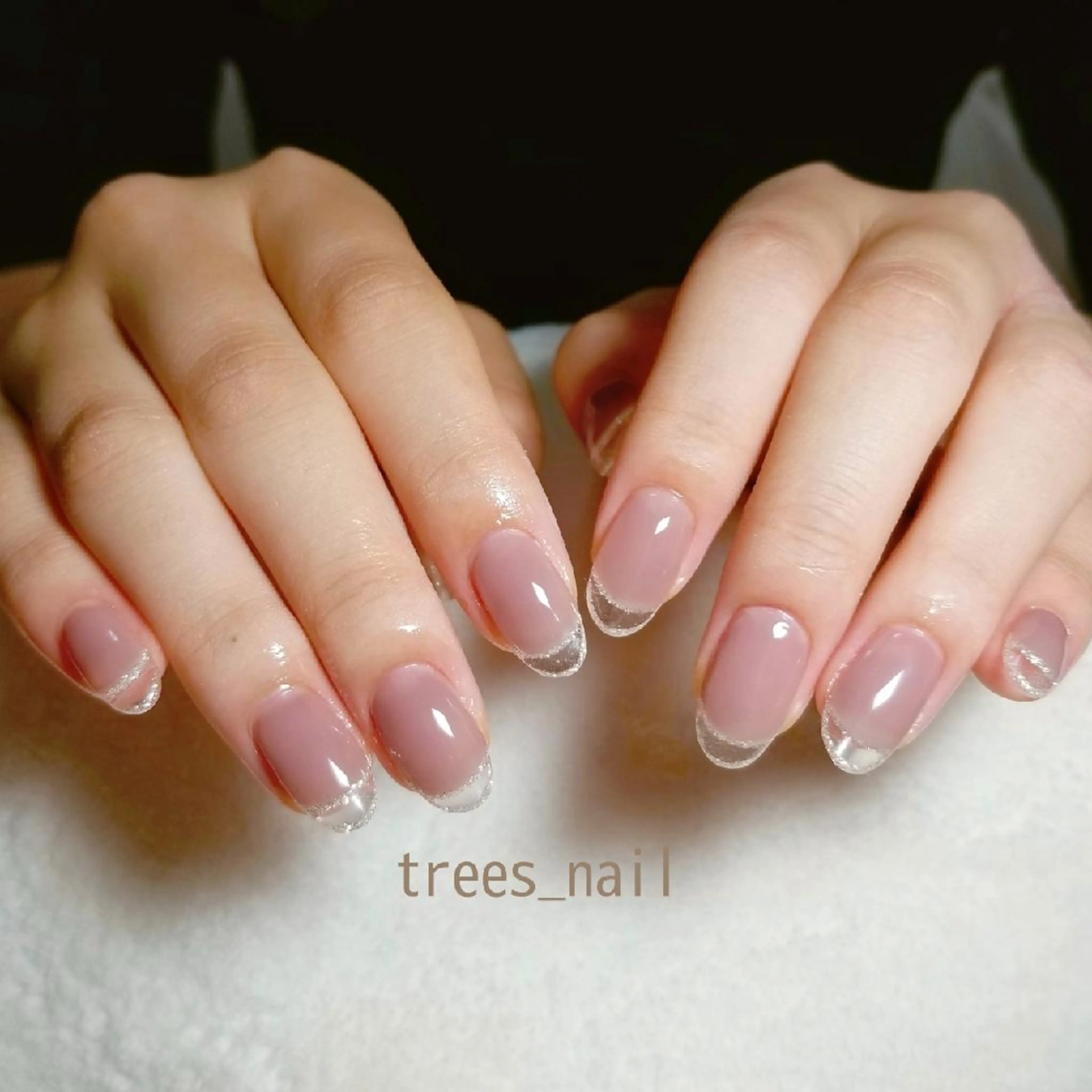 ネイル クリアネイル フレンチネイル スカルプネイル trees_ nailのネイルデザイン