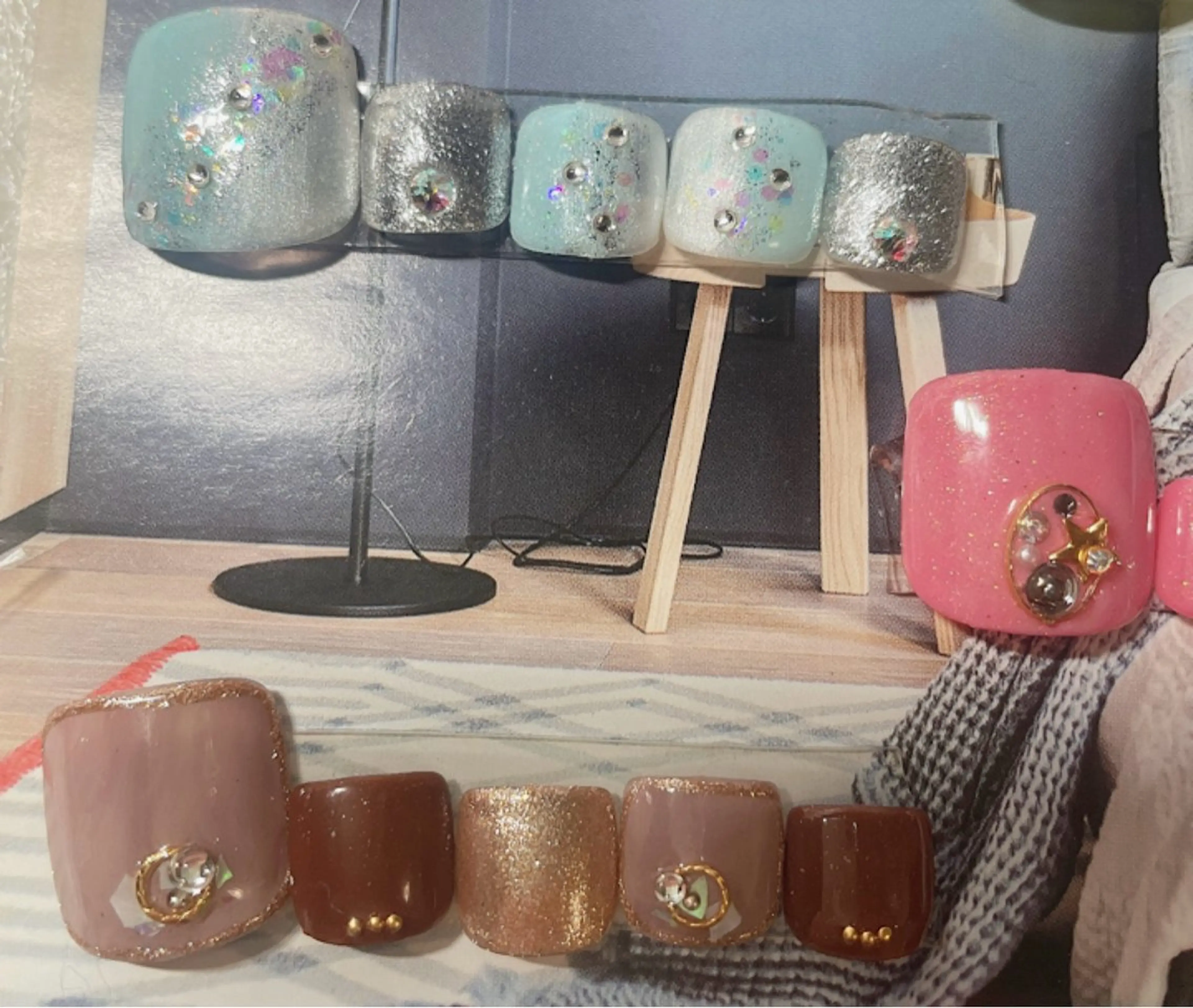 ネイル アートネイル フットネイル ゴージャス Nakao Hitomiのネイルデザイン