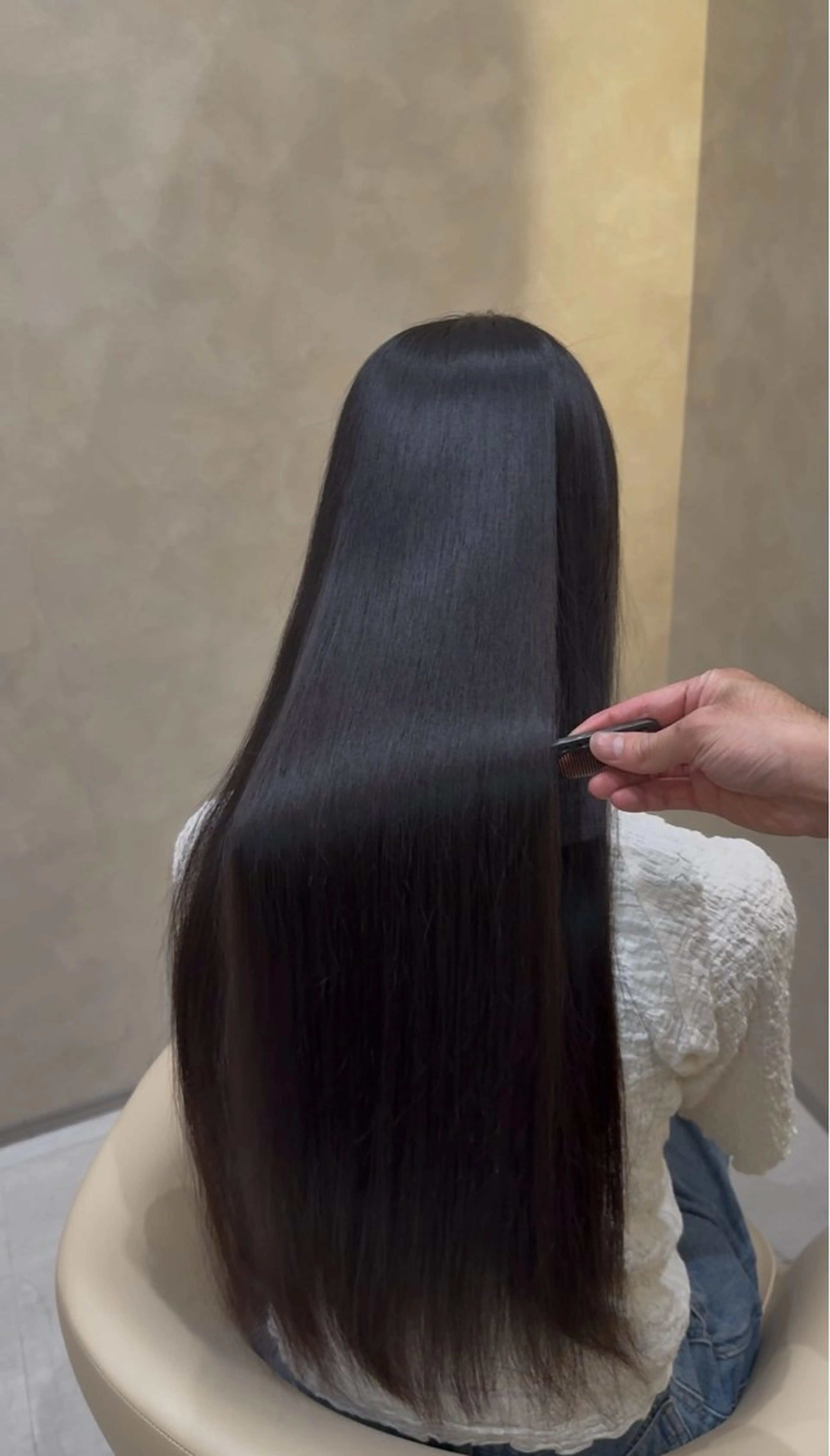 ロング カラー カット ヘアカラー トリートメント 美髪矯正 吉岡柊斗のヘアスタイル