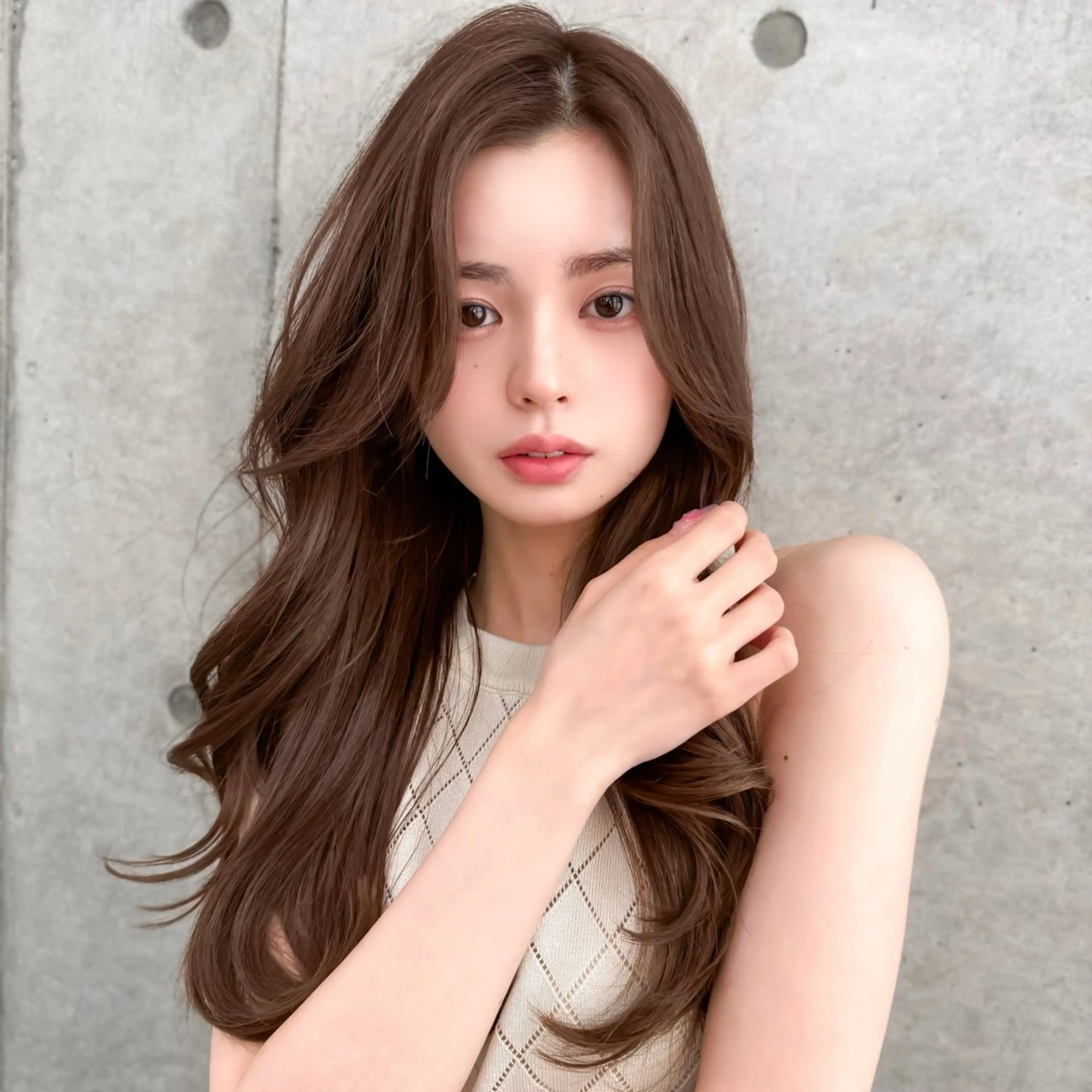 ロング カラー カット ヘアカラー トリートメント 韓国ヘア🇰🇷 レイヤー/芝春樹のヘアスタイル