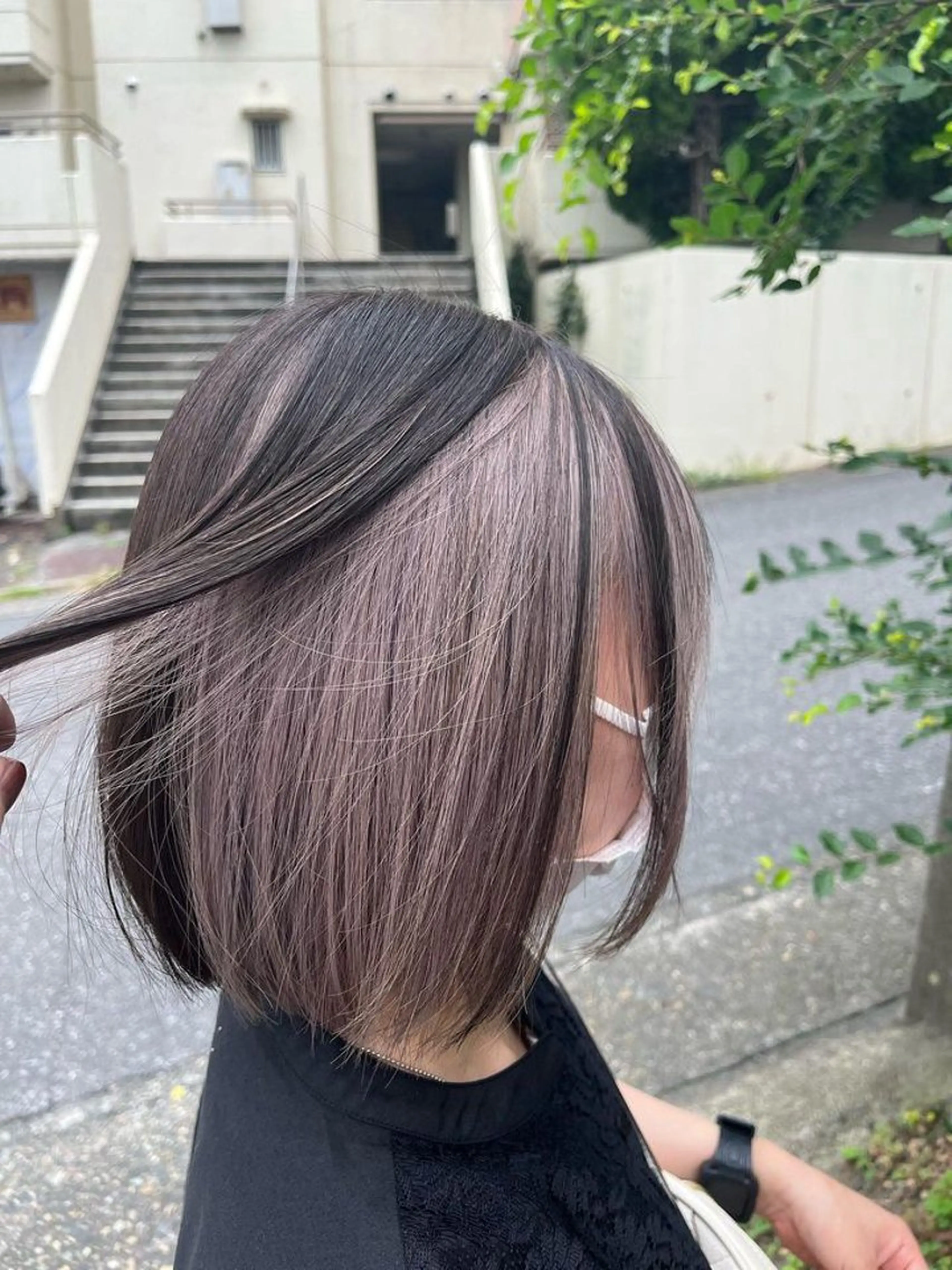 カラー ダブルスキルエクステ /羽エクステ白石宇由のヘアスタイル