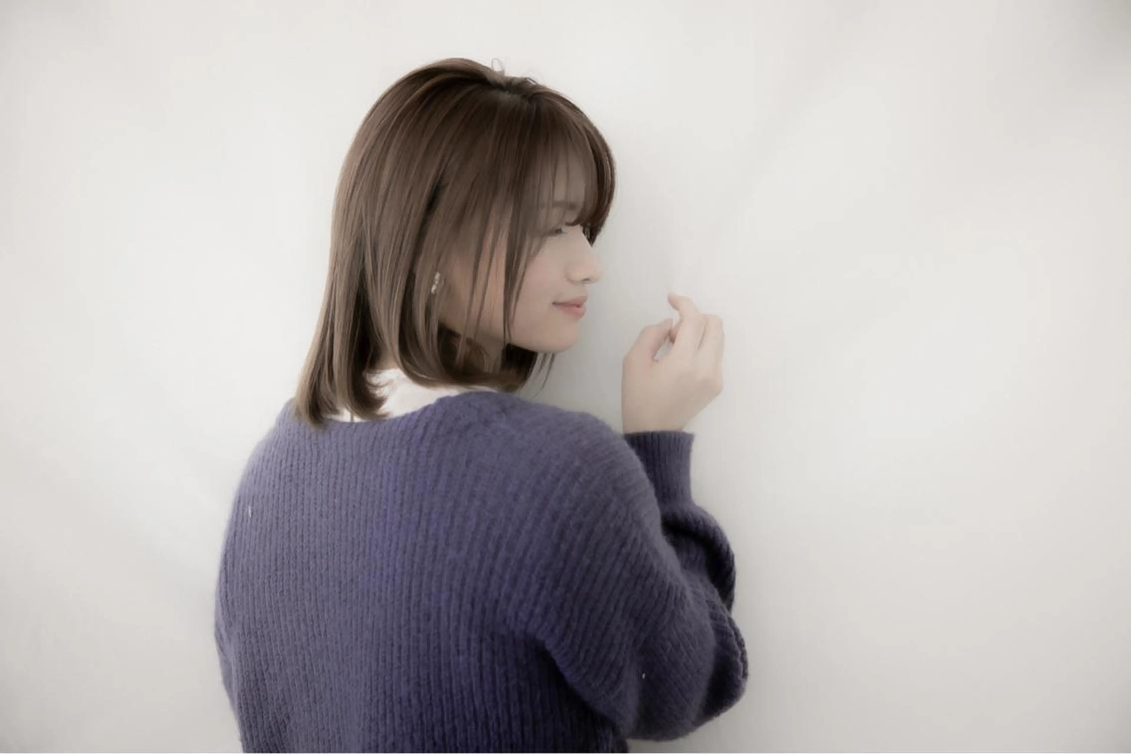 ミディアム ハイライト 髪質改善 小顔カット Endearing 銀座/レイヤーカットのヘアスタイル