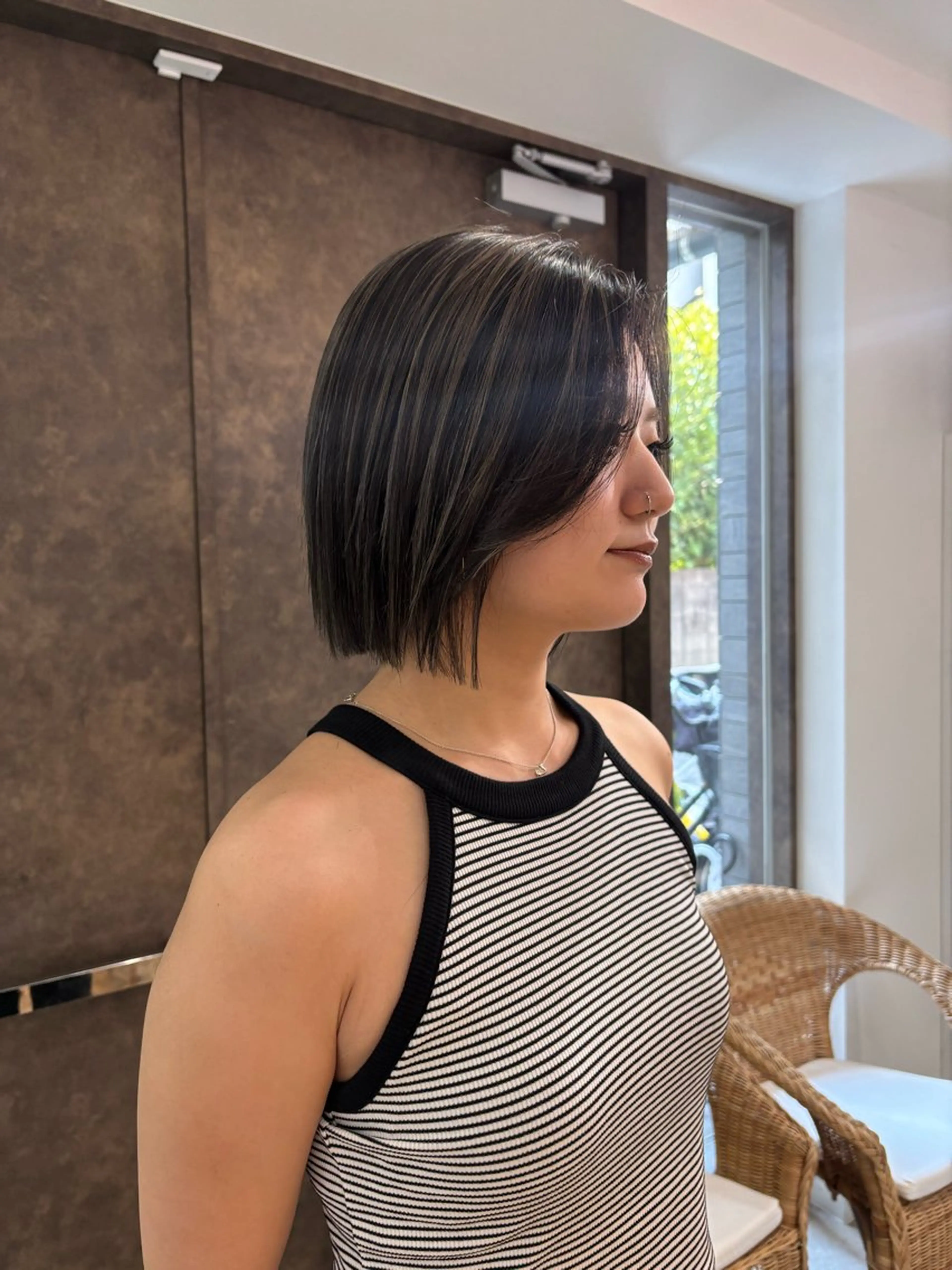 カラー ヘアカラー トリートメント ボブ/ハイライト🦓 /harukaのヘアスタイル