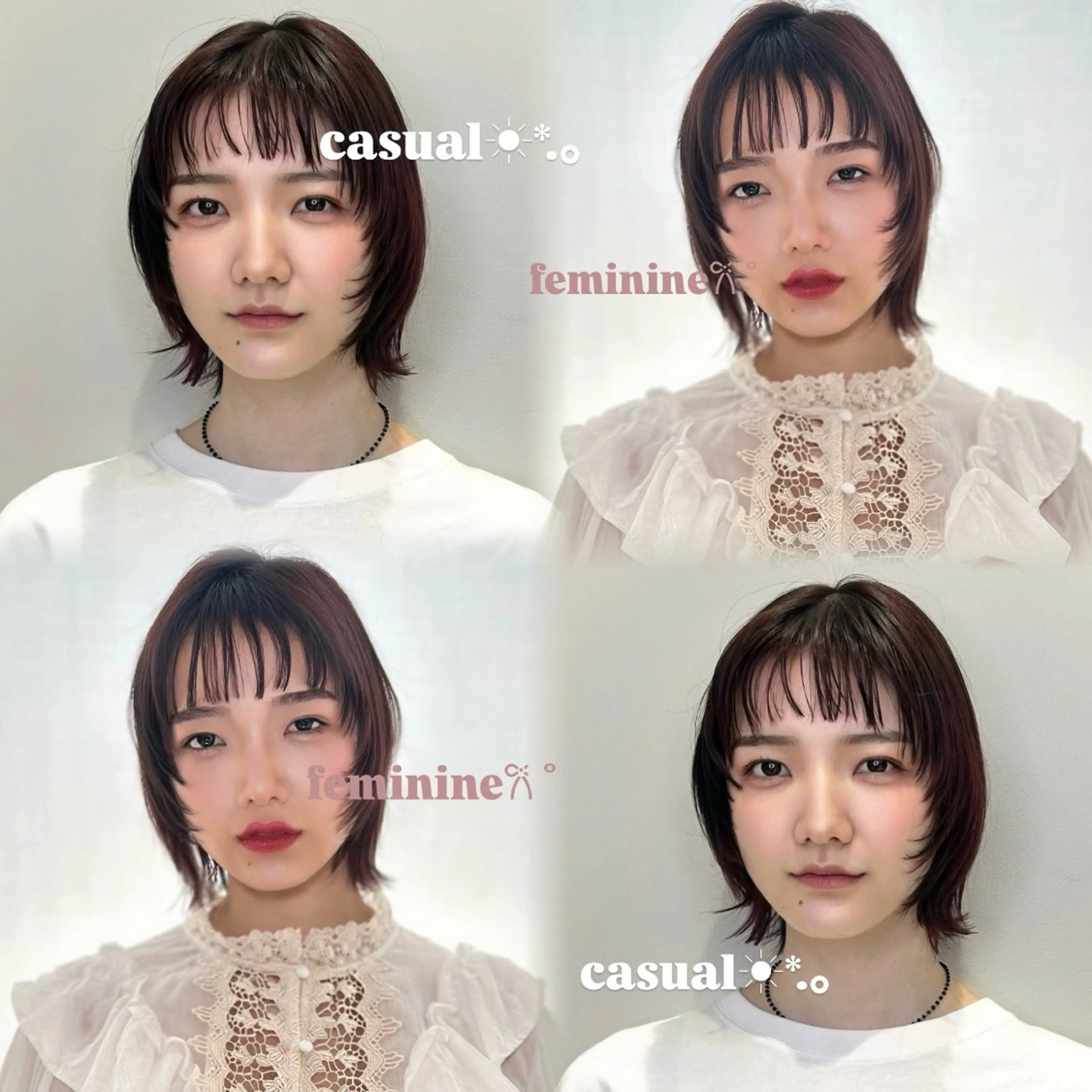 ショート カラー カット 透明感カラー×レイヤ ー🧊横田 冴のヘアスタイル