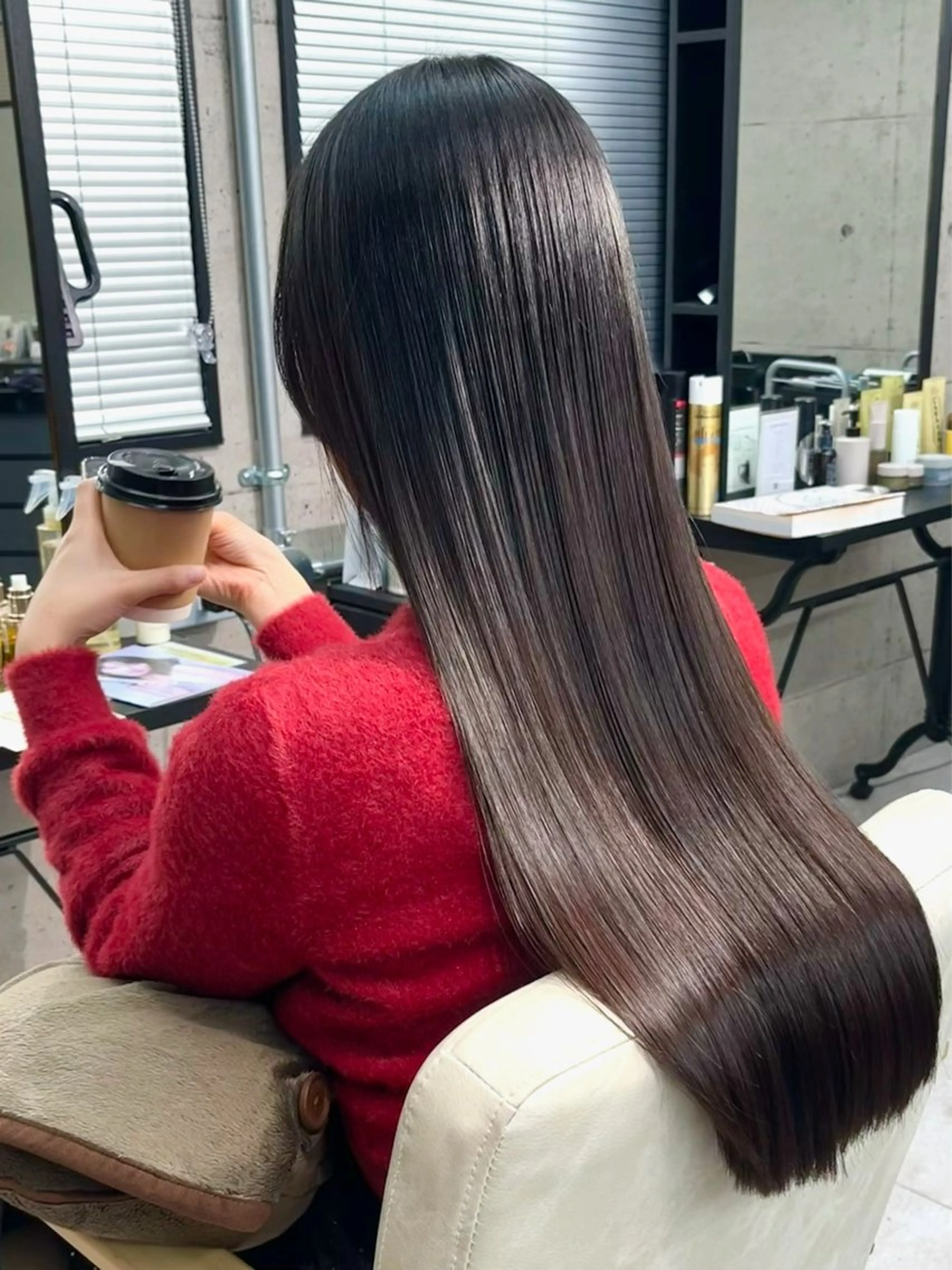 ロング カラー パーマ 🌸東中野/髪質改善 美髪矯正/櫻井🌸のヘアスタイル