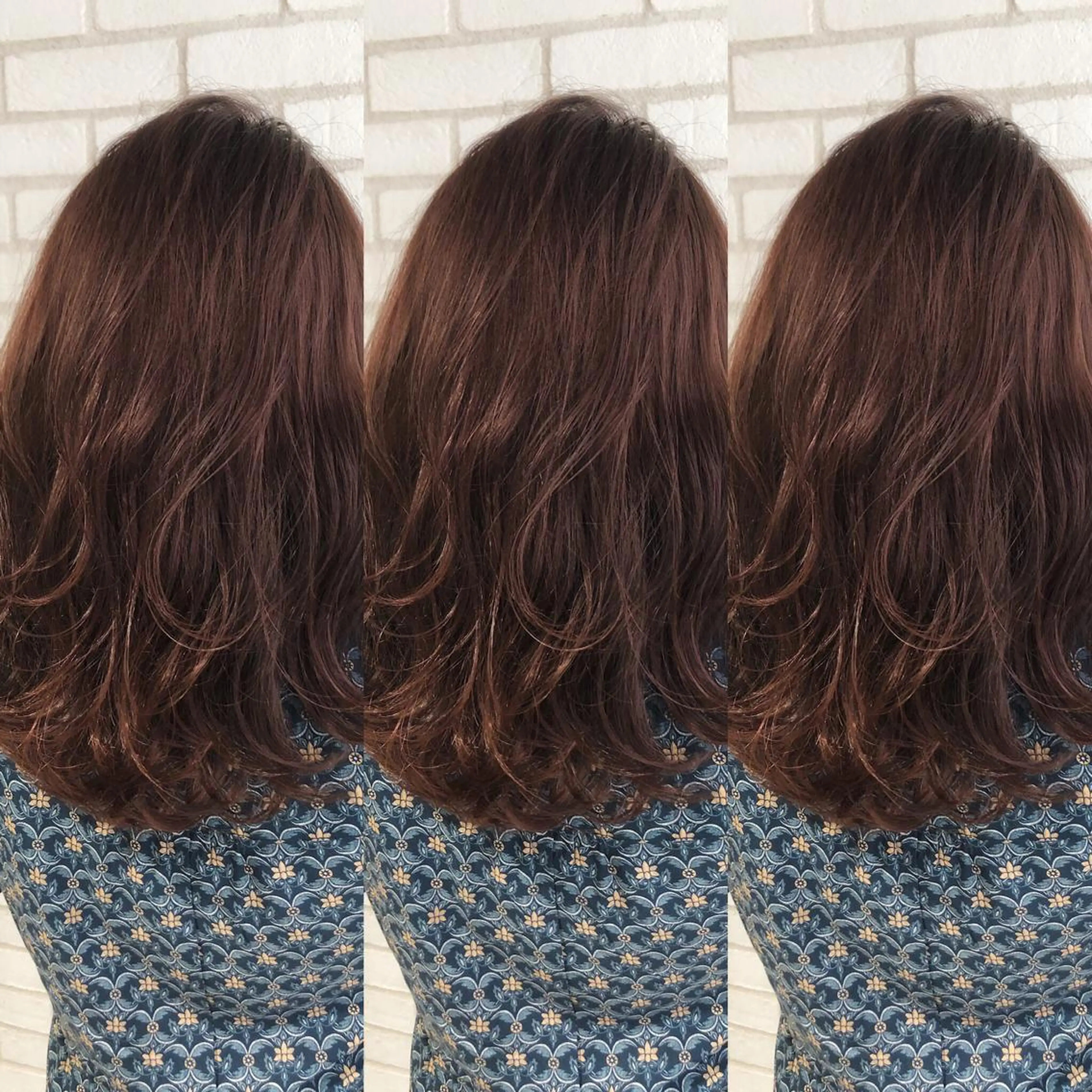 ミディアム カラー 小島 侑衣のヘアスタイル