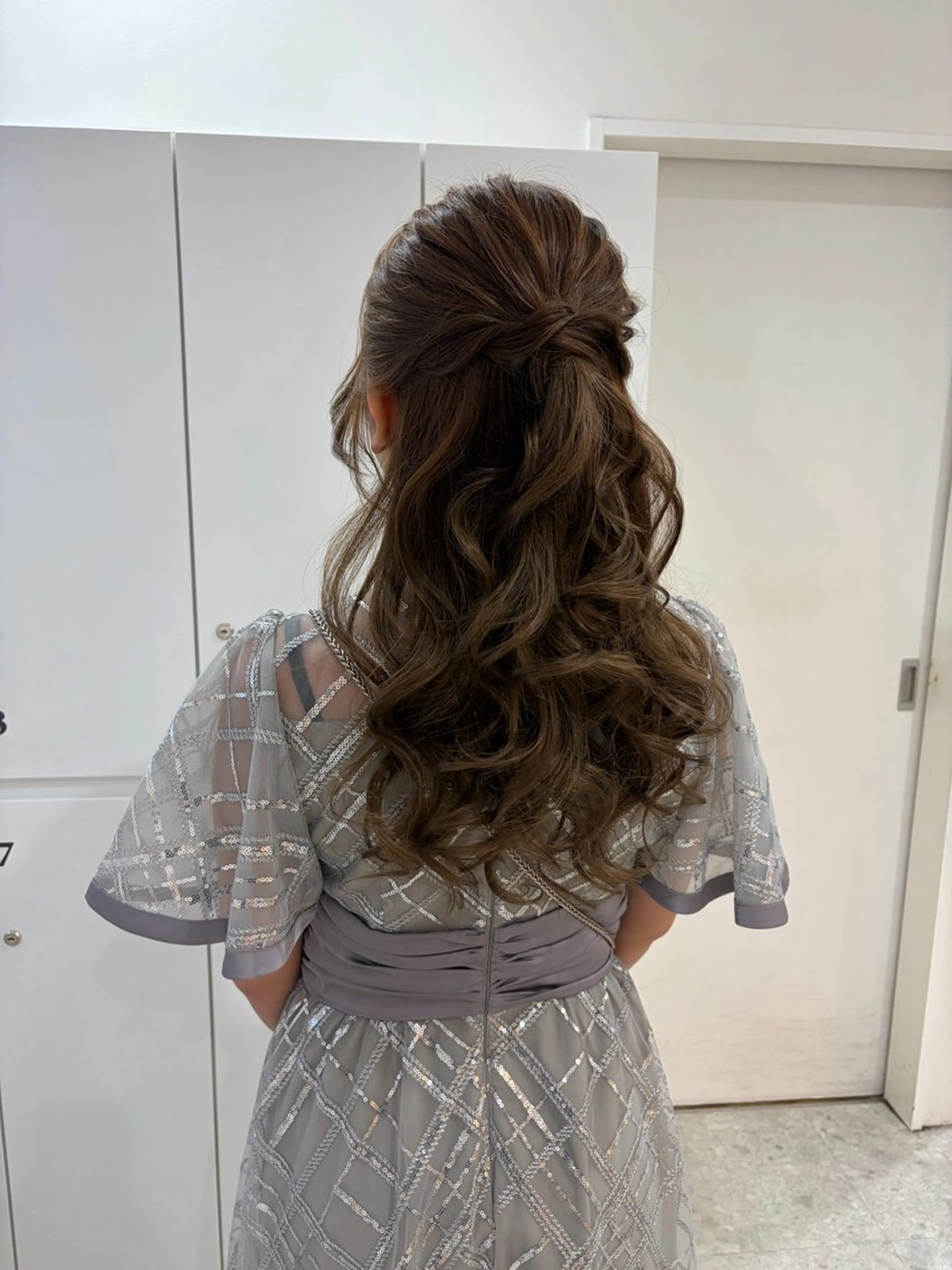 セミロング ヘアアレンジ ヘアセット はるか/ヘアアレンジ カチモリ・ゆるふわのヘアスタイル