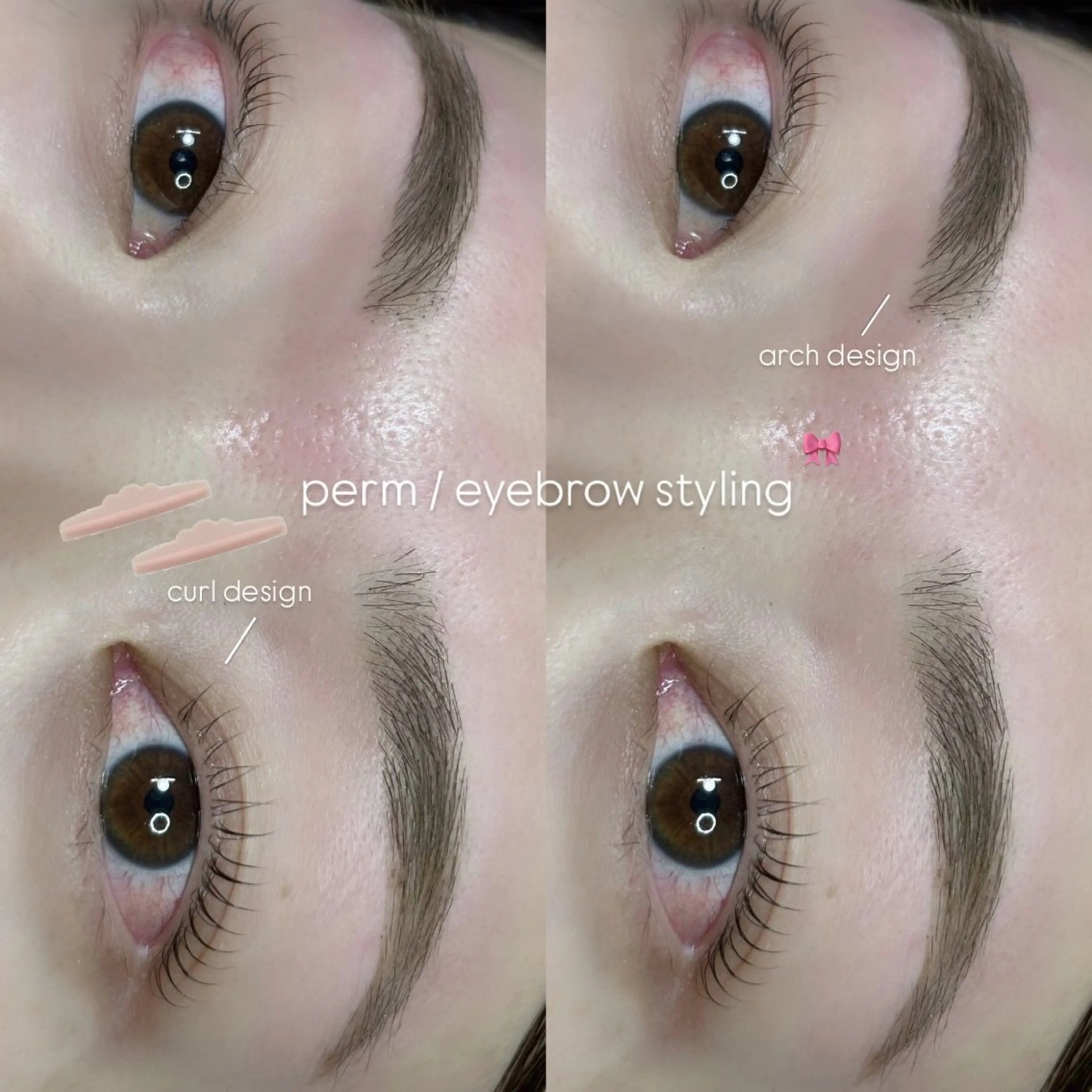 【再来】まつ毛パーマ&アイブロウスタイリング🖤の写真