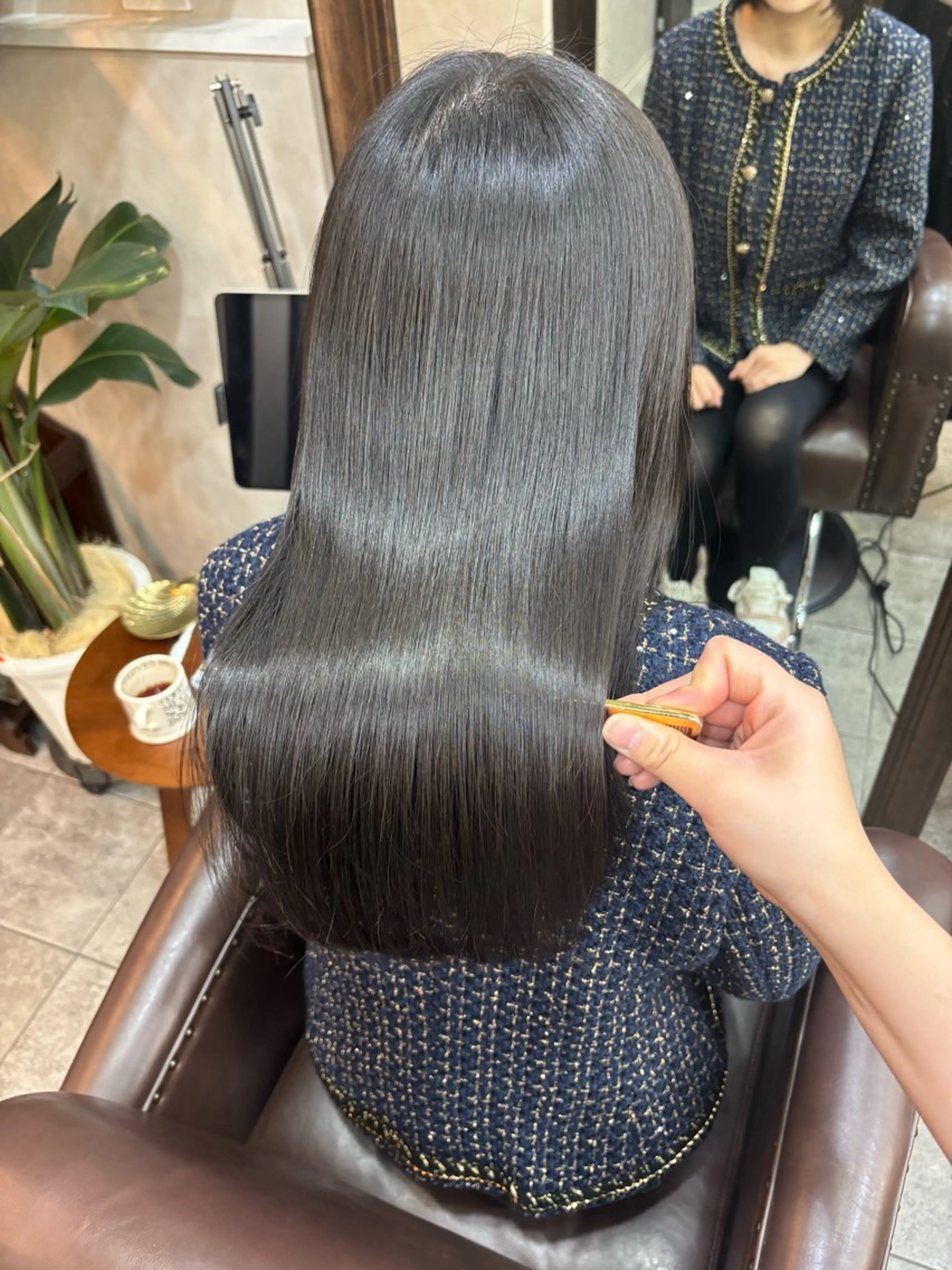 セミロング 髪質改善 縮毛矯正 ♡髪質改善ストレート 清水歩美♡のヘアスタイル