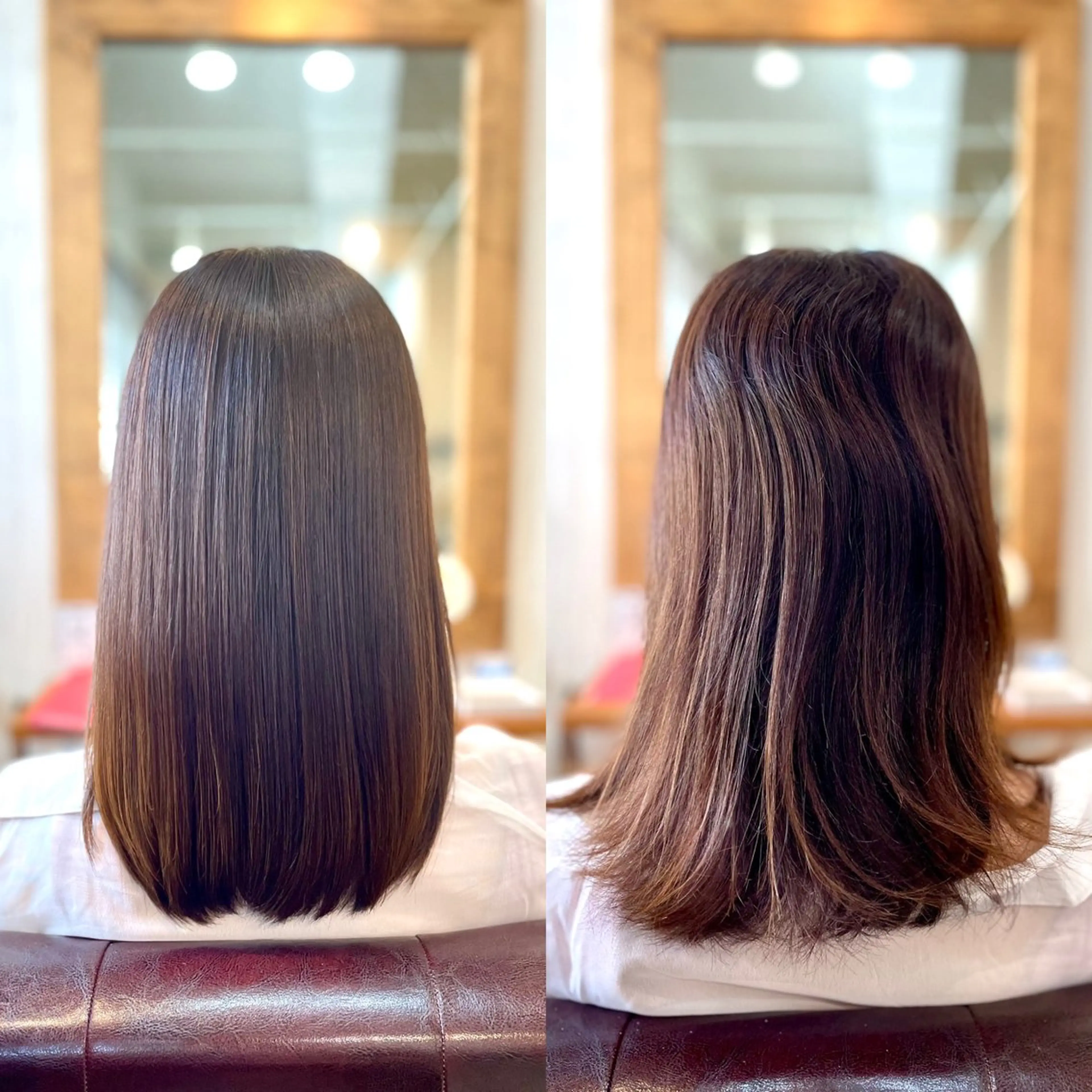 セミロング カット 縮毛矯正 トリートメント 小阪 将司のヘアスタイル