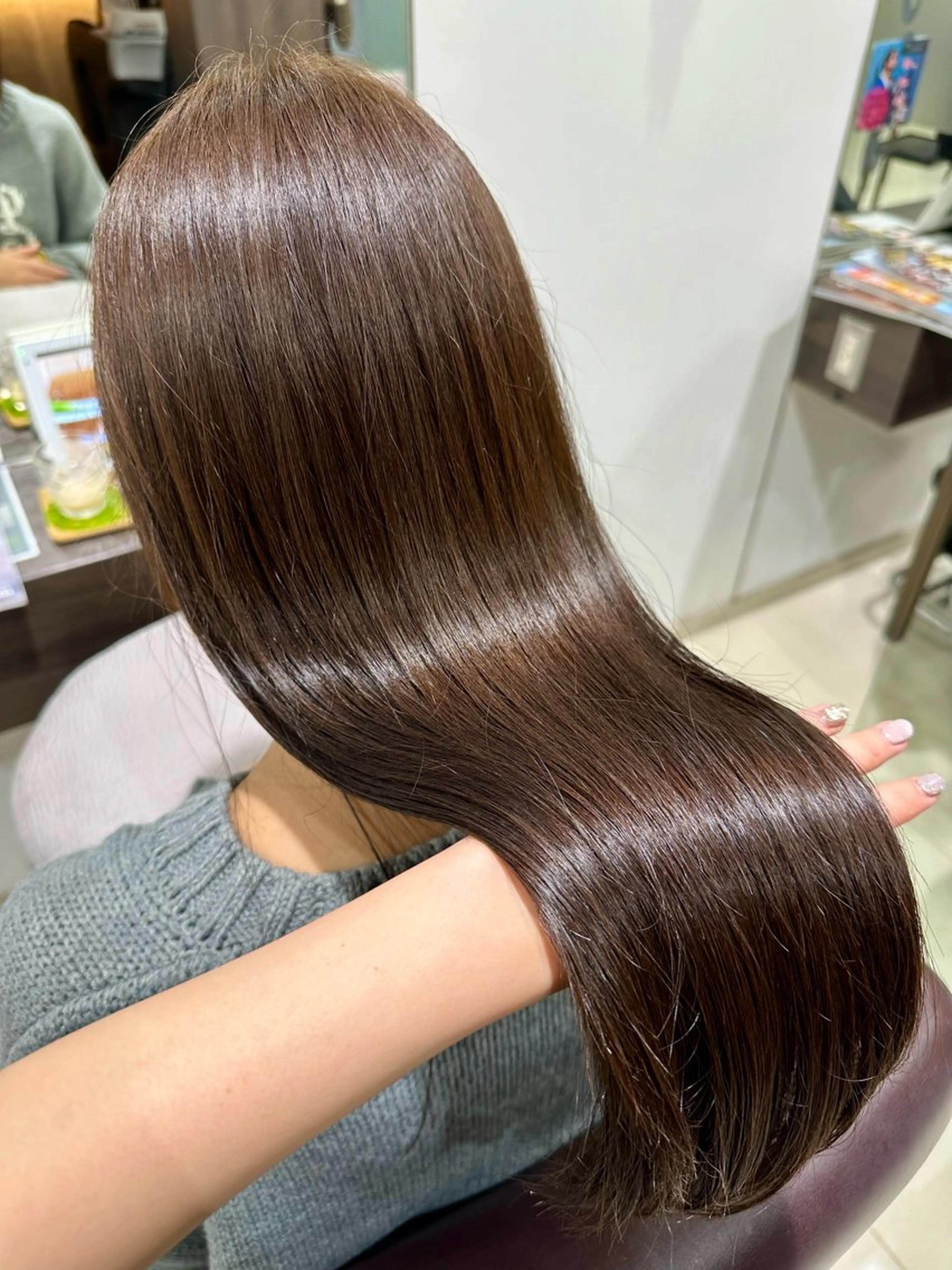 ロング カラー 透明感カラー KEEN.渋沢/ ブリーチ/みなのヘアスタイル