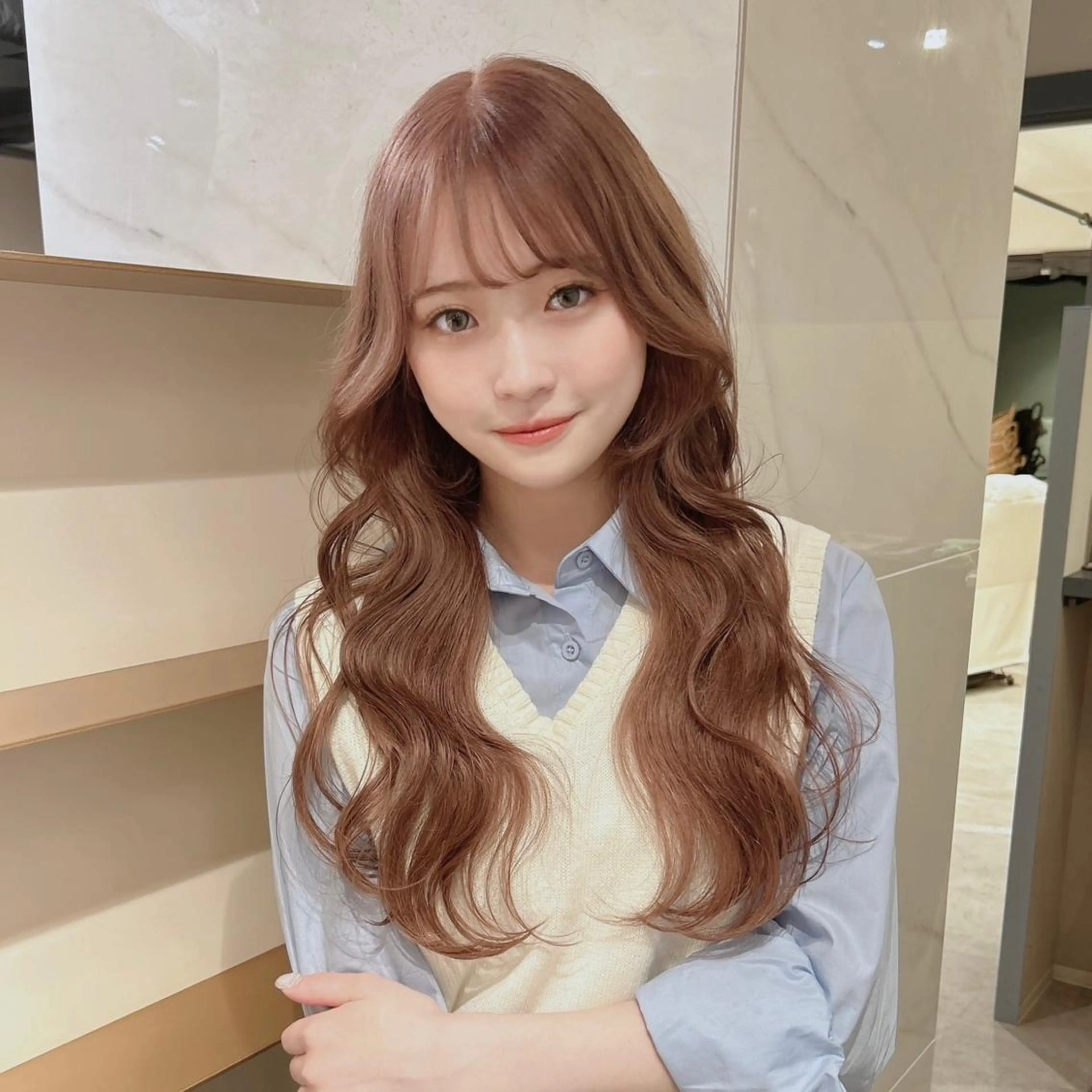 ダブルカラー　黒染め履歴なしの方の写真