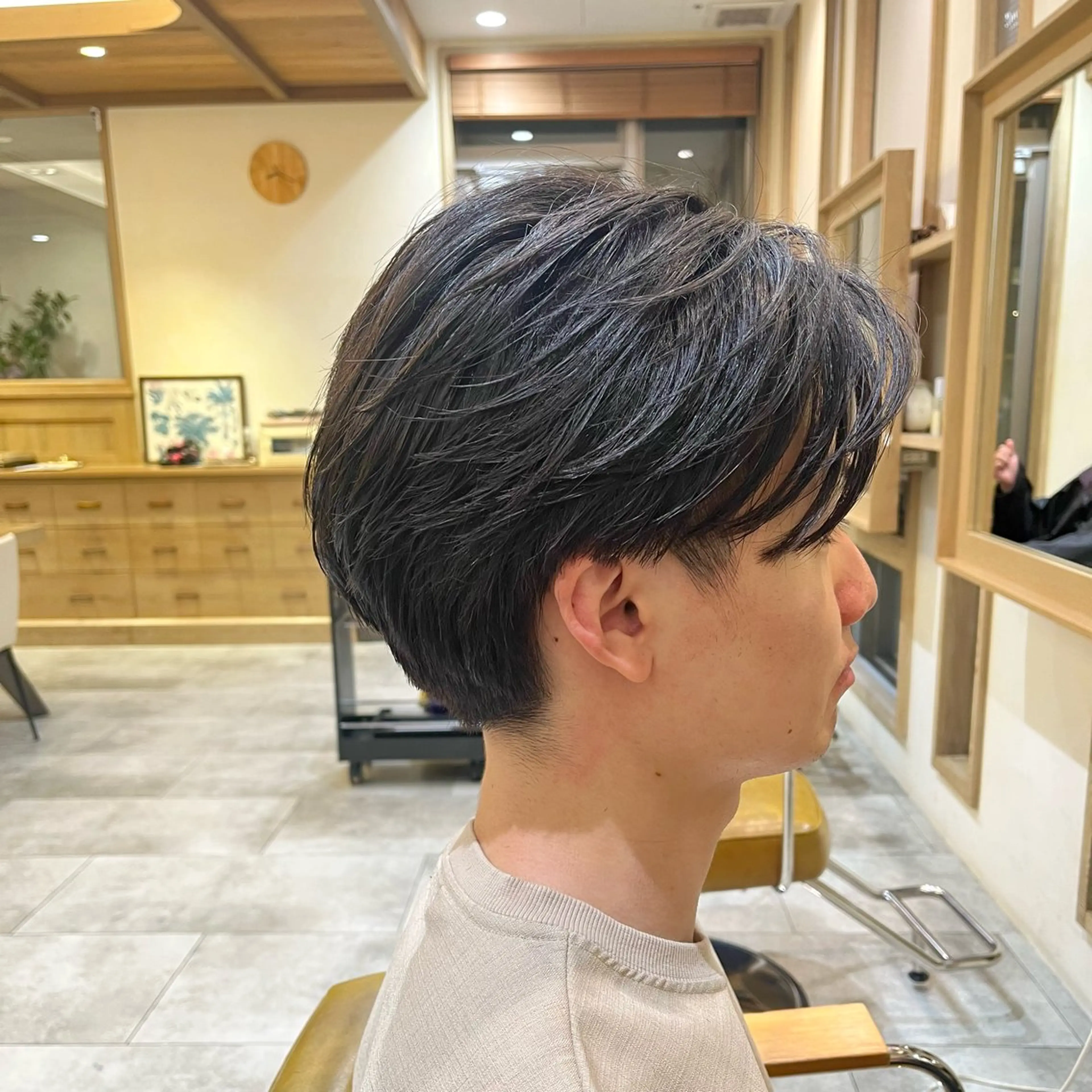 ショート パーマ メンズ メンズパーマ 刈り上げ ショートヘア カット 🌿‬ナチュラルヘア /パーマ/蒼真🍃のヘアスタイル