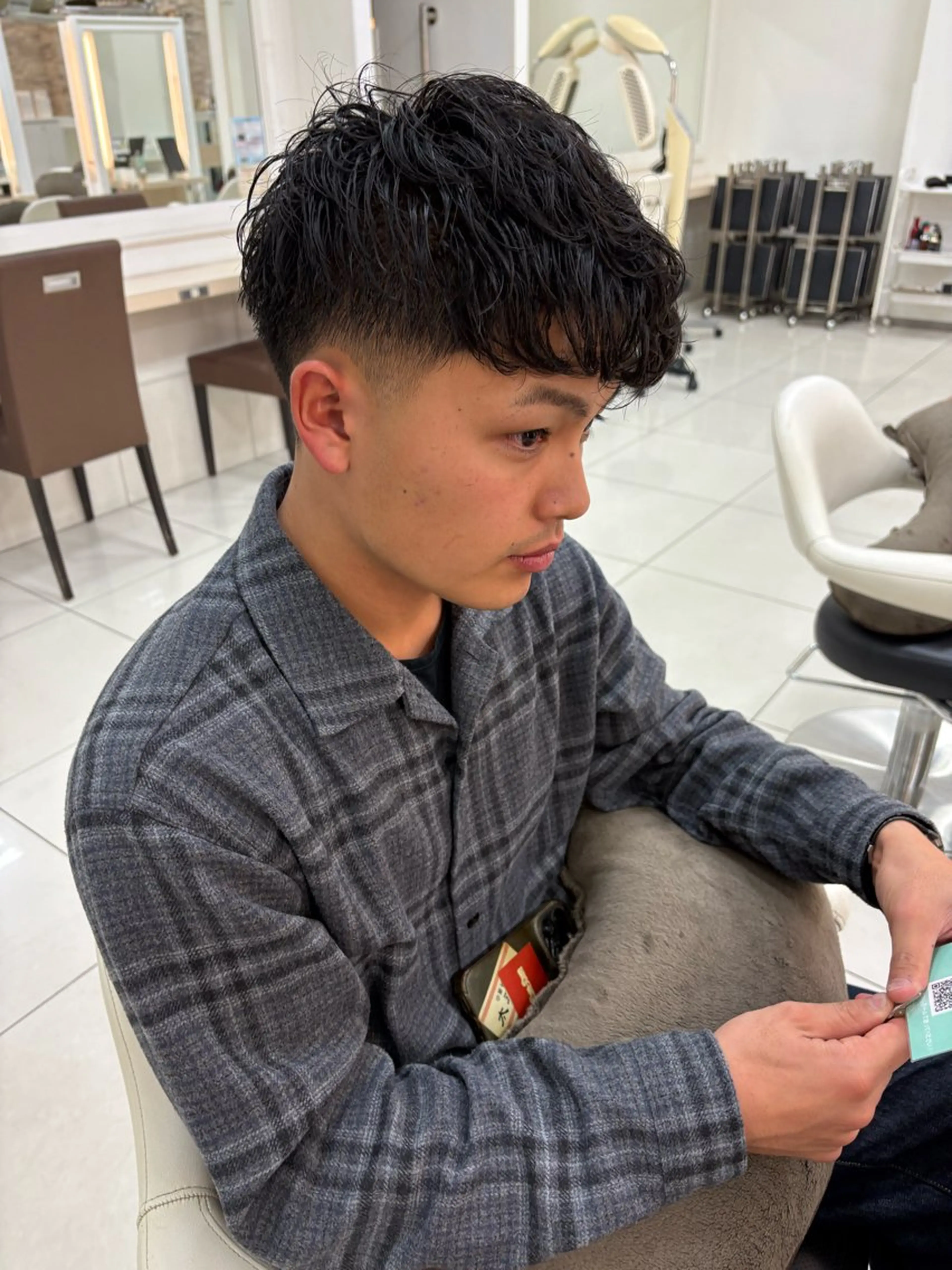 メンズ 🫧髪質改善カラー ハセベ🫧のヘアスタイル