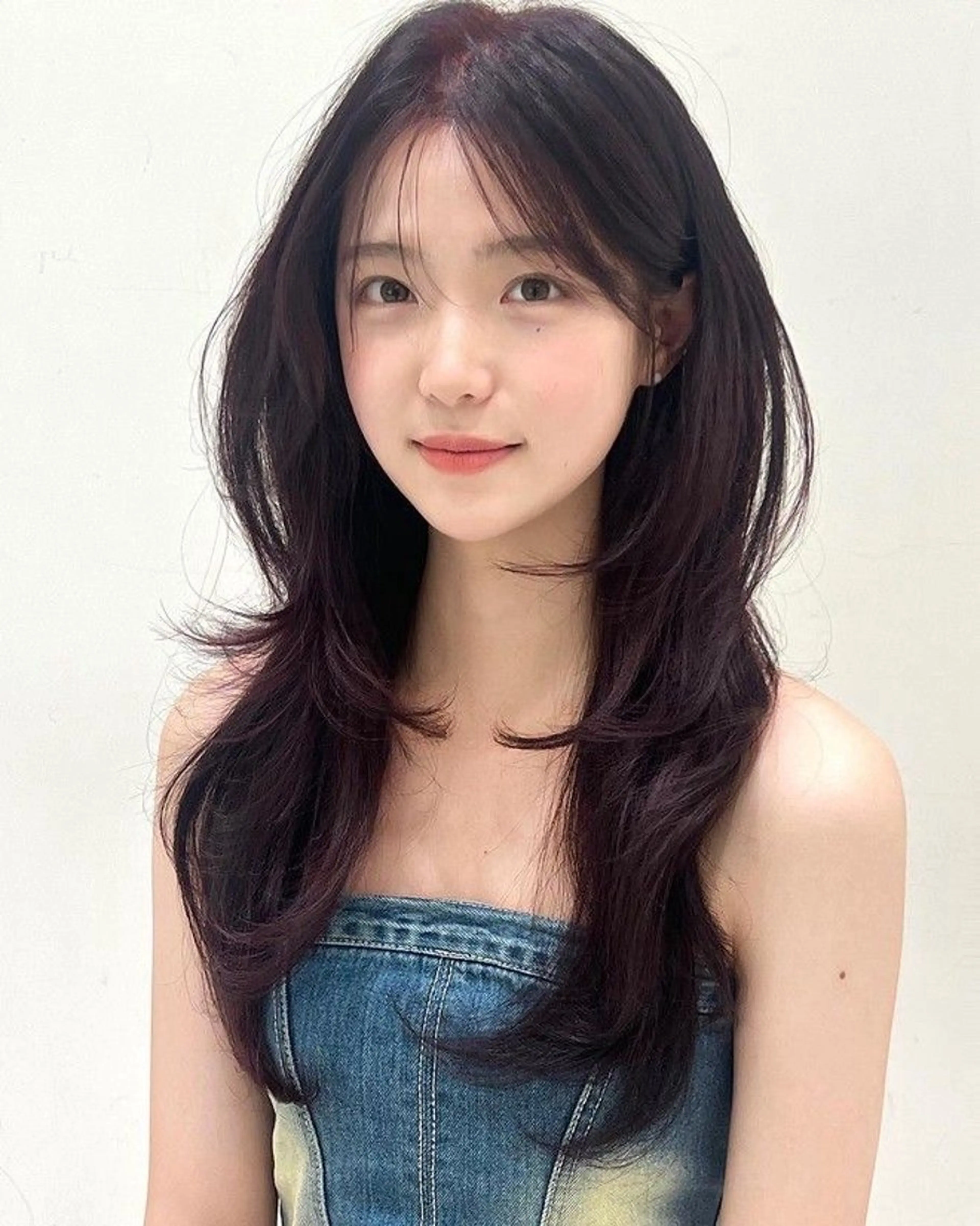 ロング ハッシュカット 韓国風ヘア 上野 葉月🌙のヘアスタイル