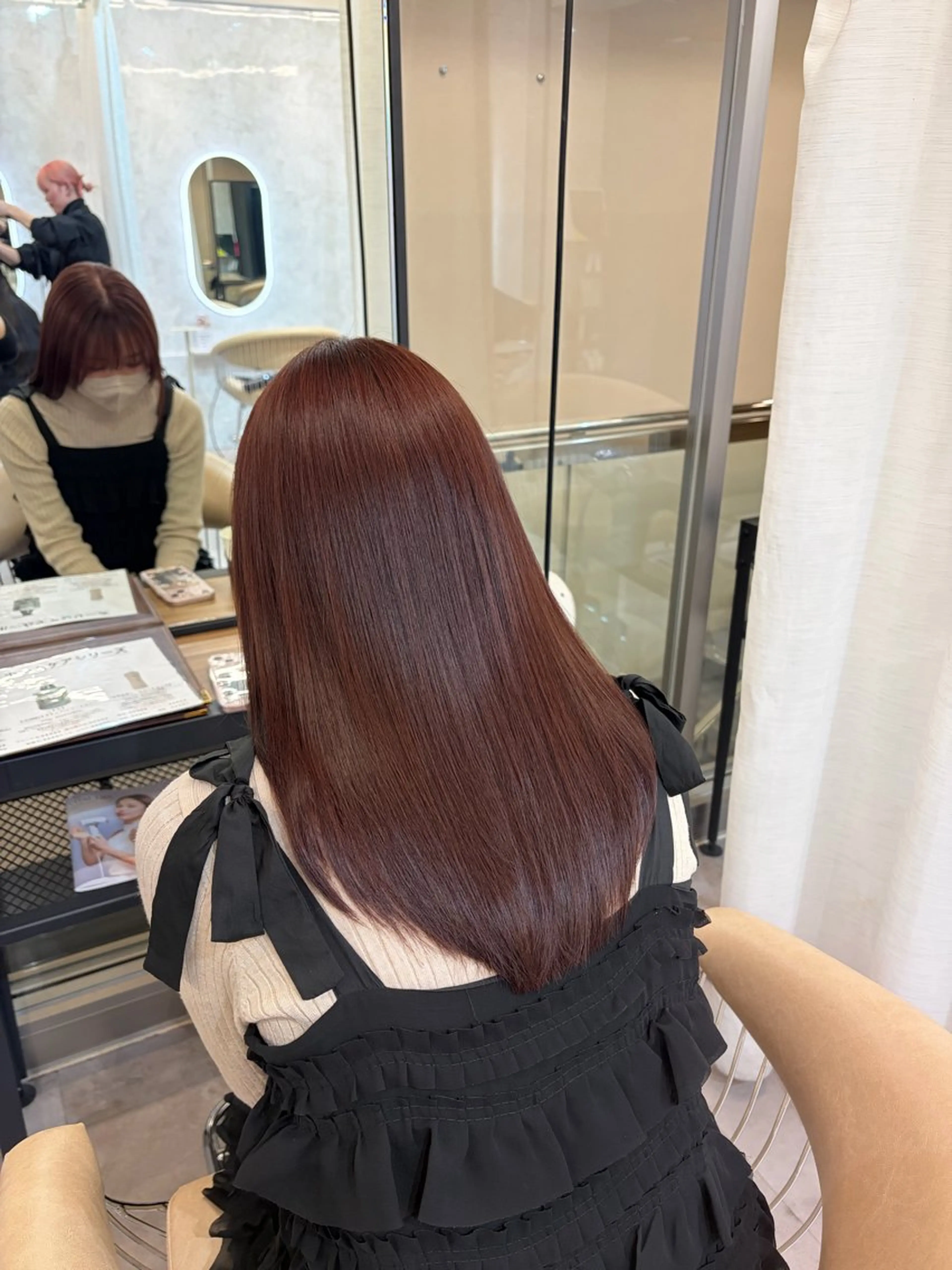 セミロング ヘアカラー 畑中 夢のヘアスタイル