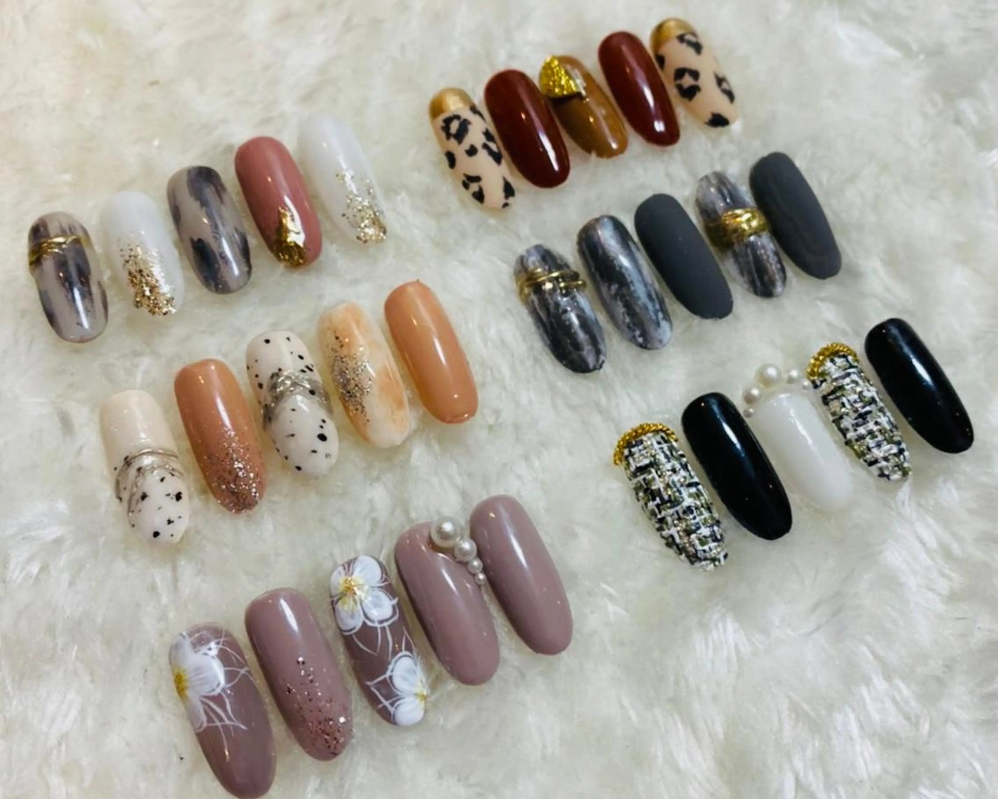 ネイル 【やり放題専門店】 スカルプ＆長さ出しのネイルデザイン