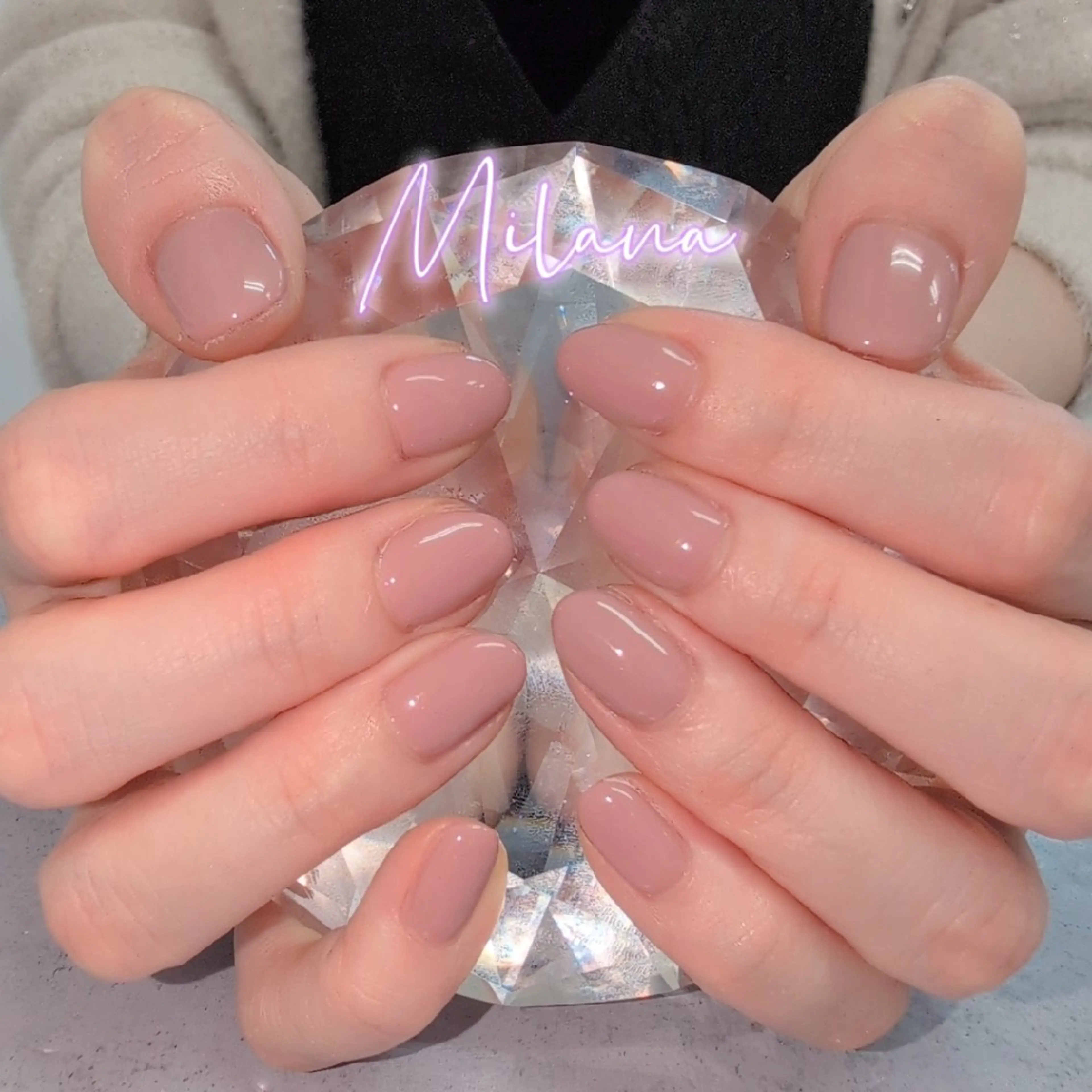 ネイル ワンカラーネイル ハンドネイル Milana 川瀬のネイルデザイン