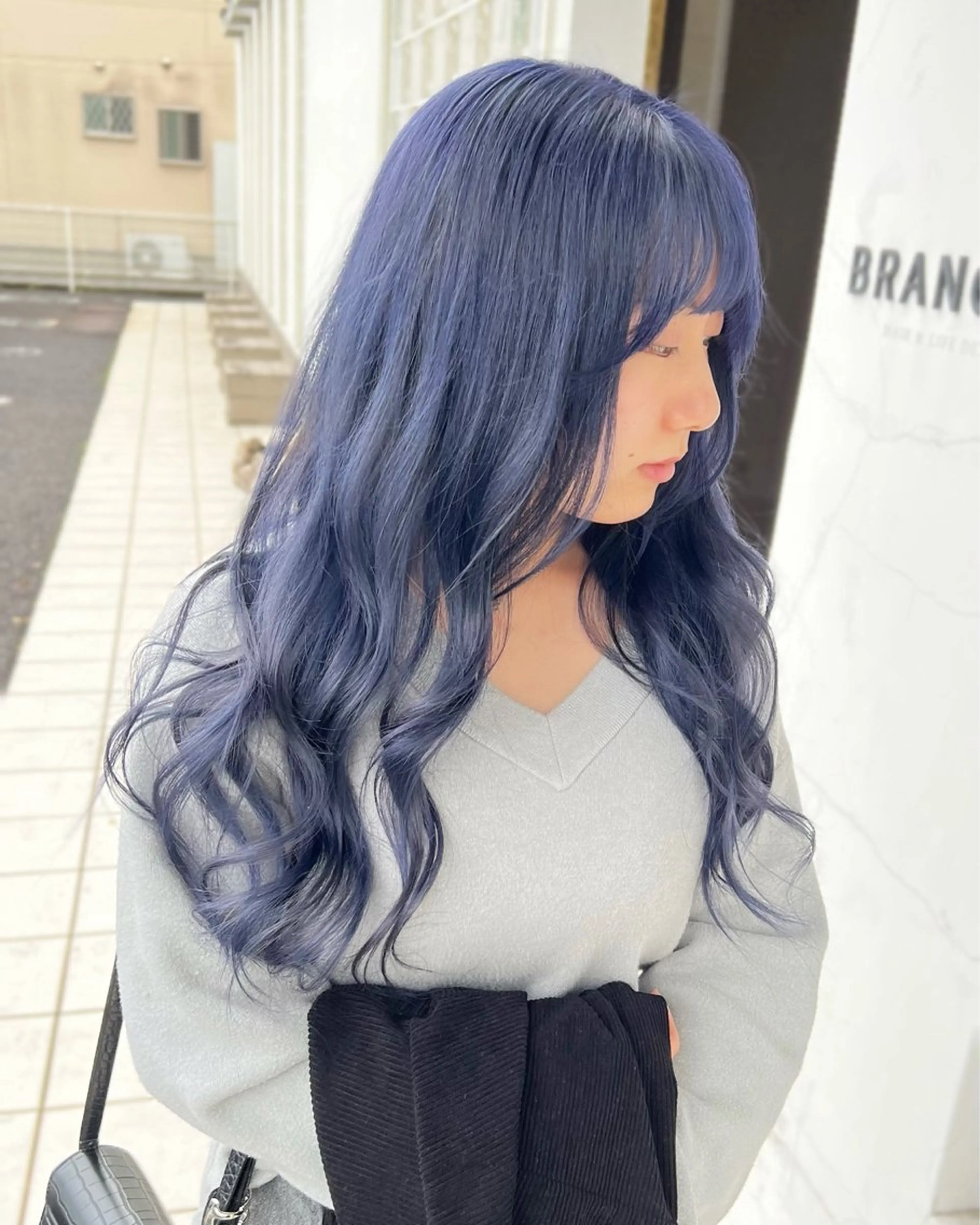 セミロング ヘアカラー 具志 正太のヘアスタイル