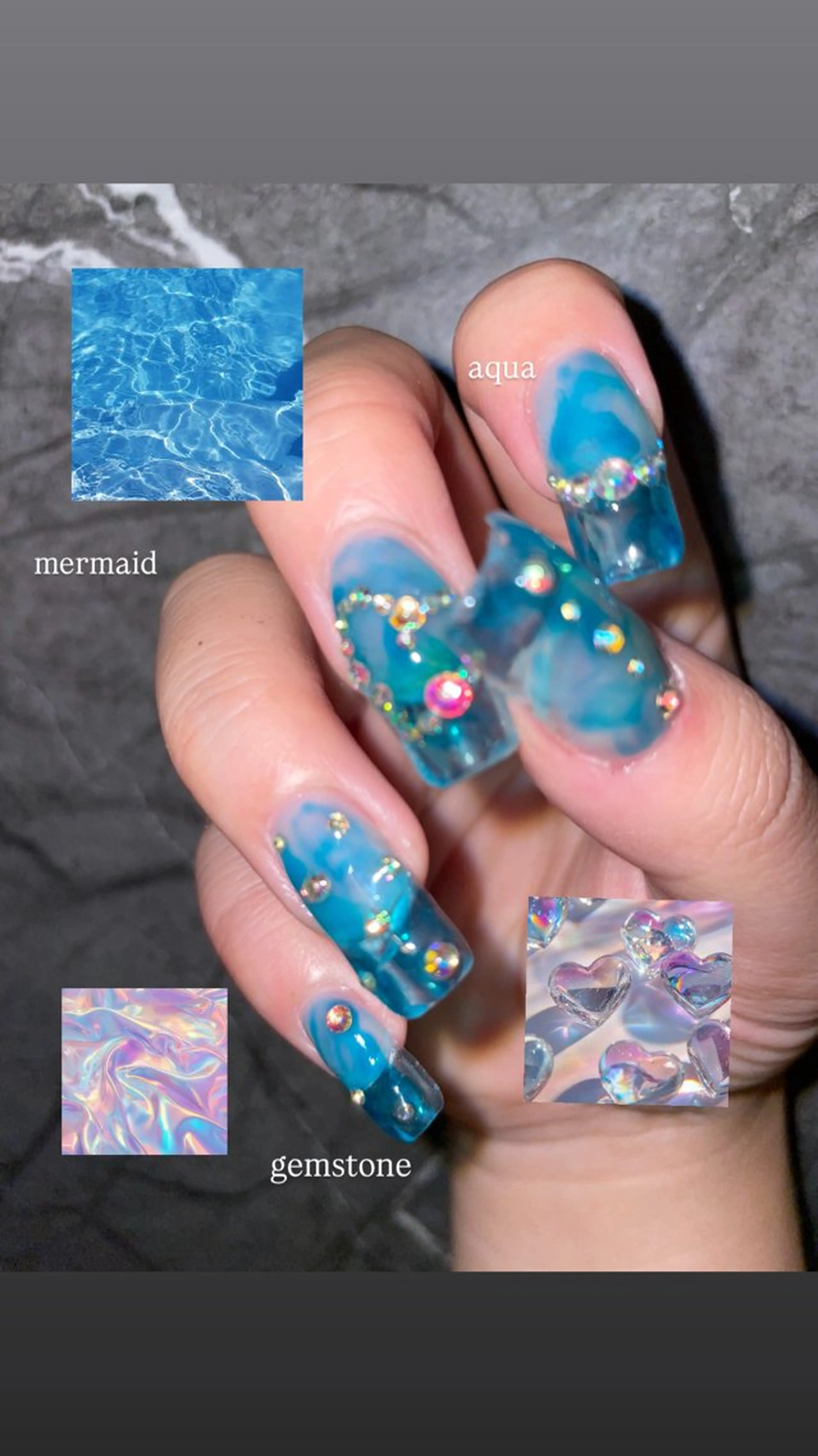 セミロング ハンドネイル フットネイル oak nail所属・myuone ☆miyuのネイルデザイン