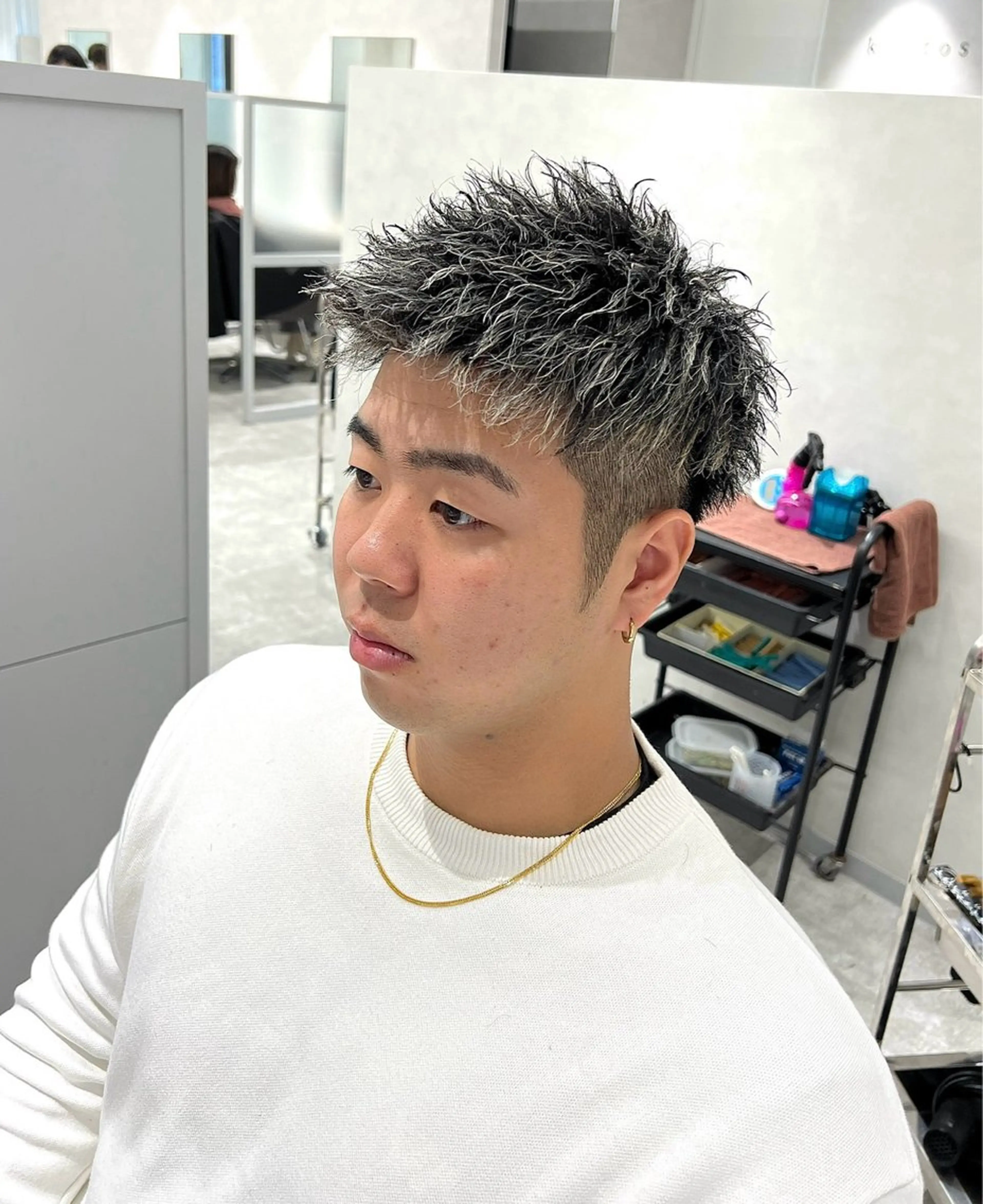 カット+パーマ+ハイライト+トリートメントの写真