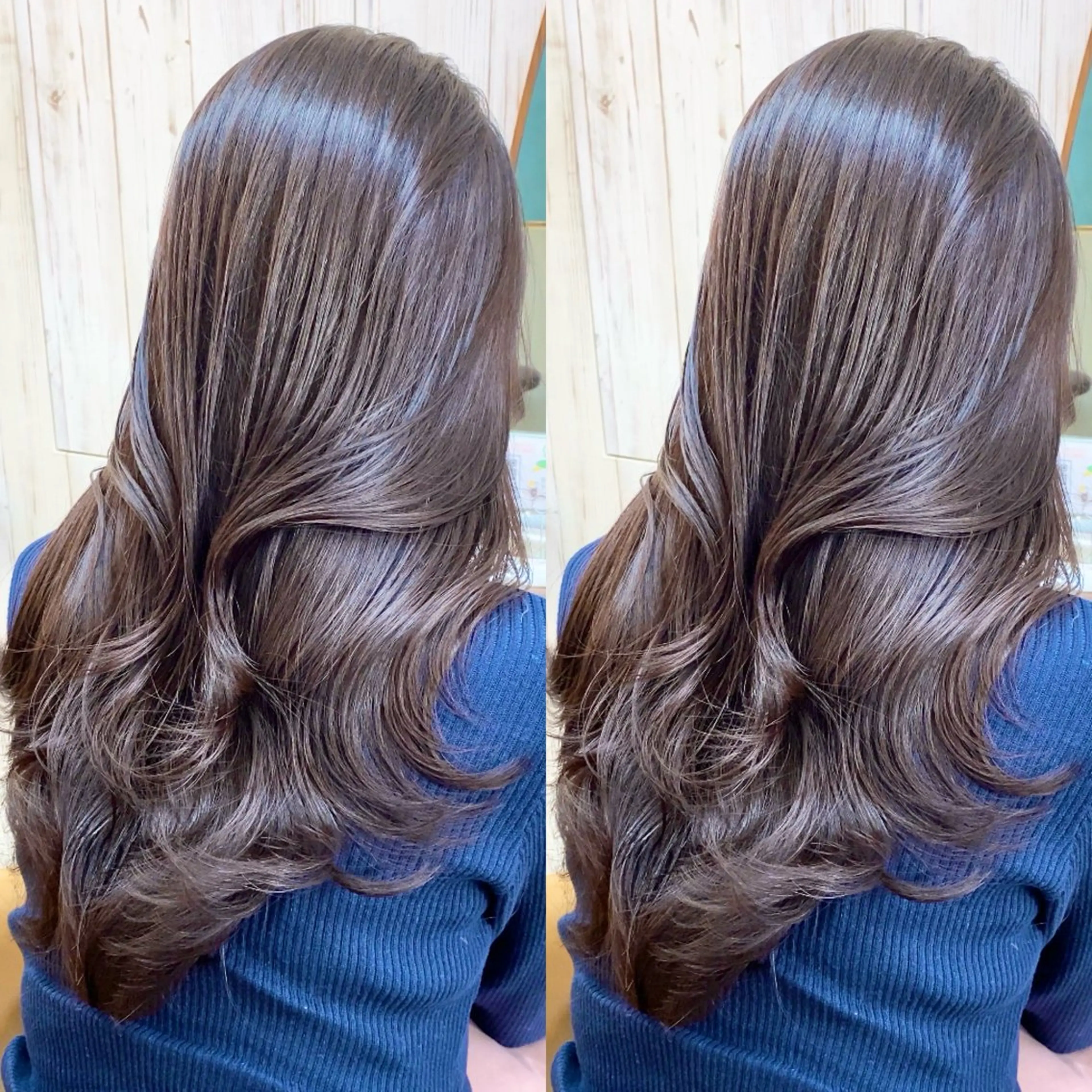 カット➕艶カラー➕3stepトリートメント➕超音波アイロンの写真