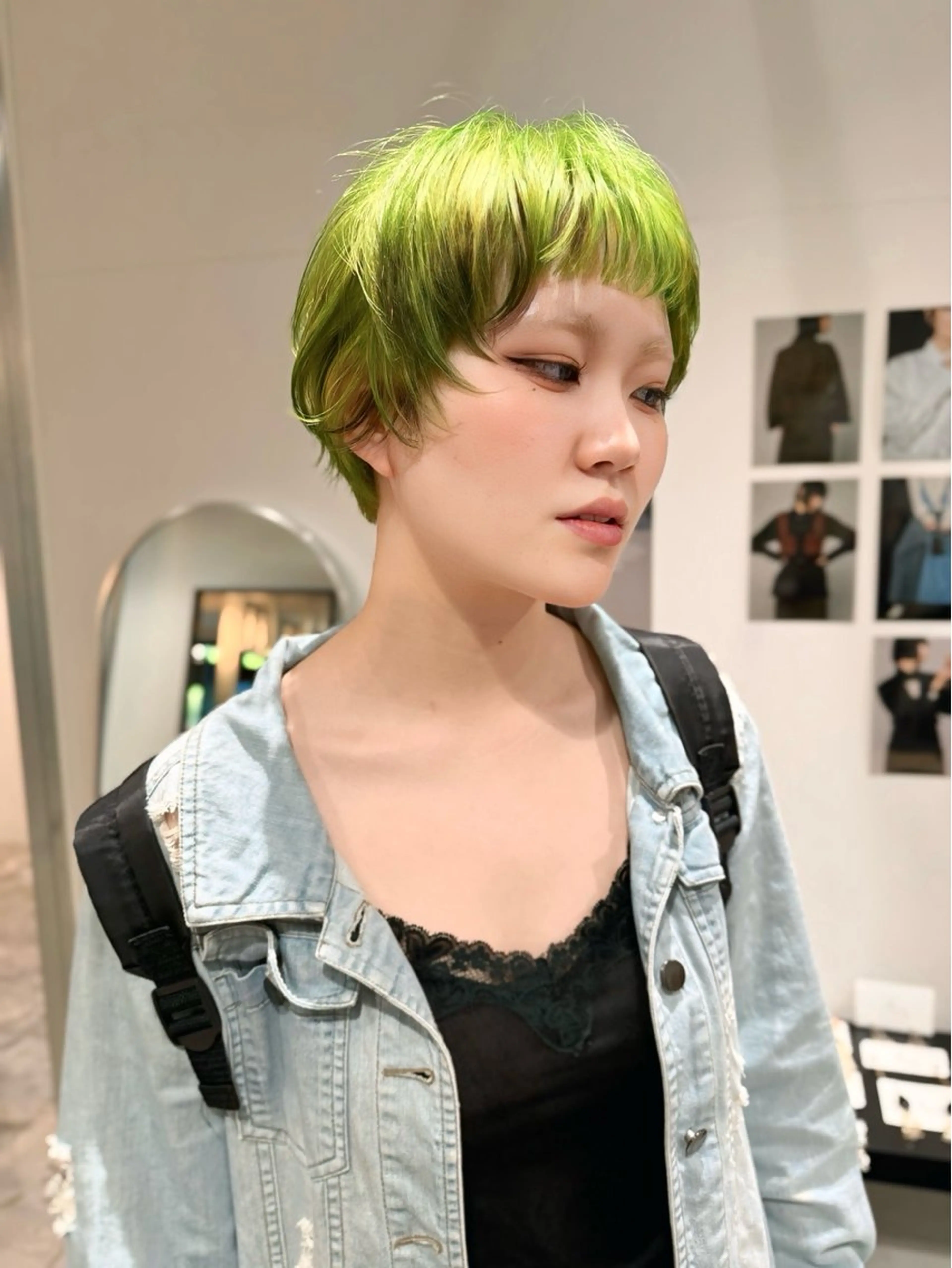 ショート カラー ウルフ/似合わせ レイヤー/RIHOのヘアスタイル