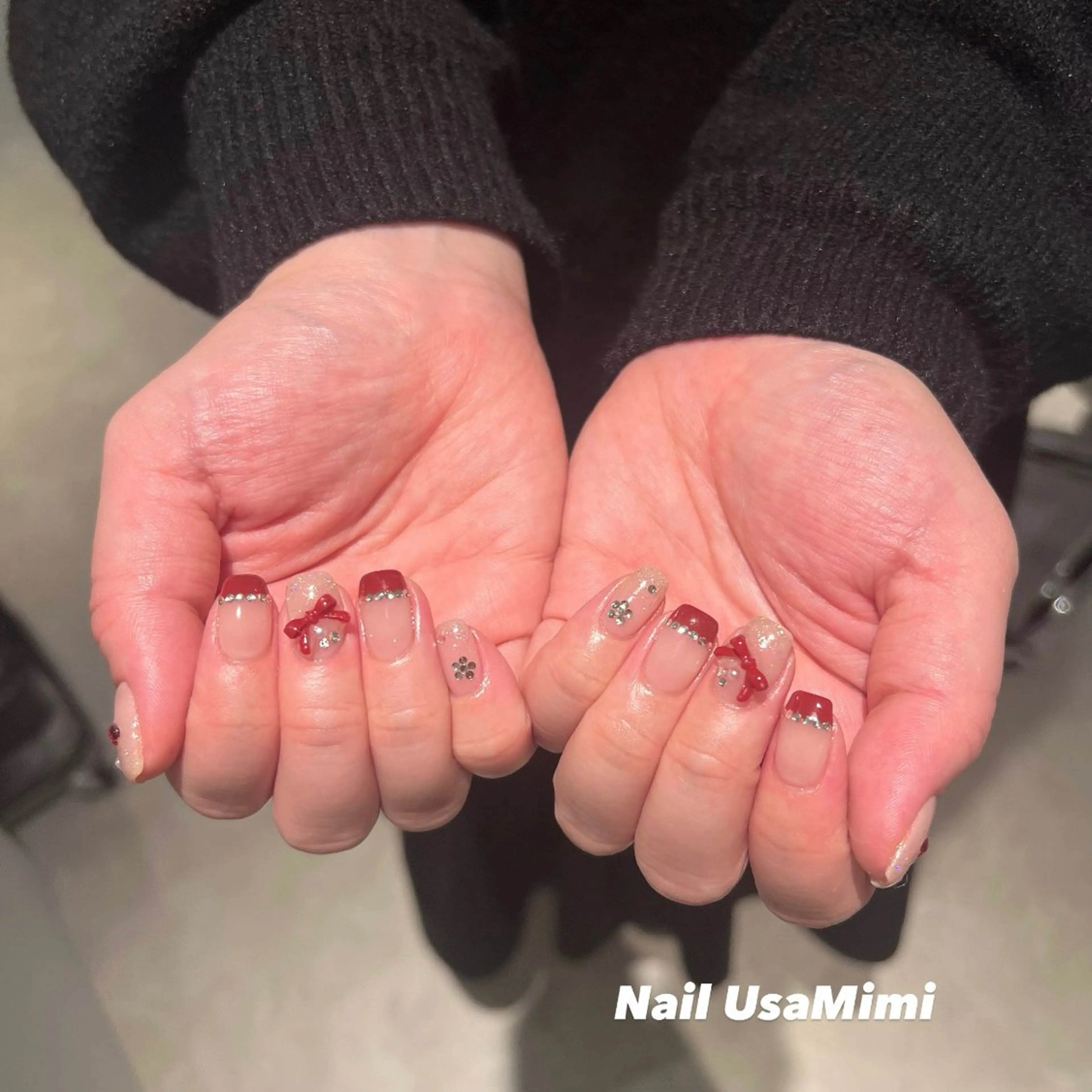 ネイル アートネイル ジェルネイル グラデーション 韓国ネイル ワンカラーネイル ハンドネイル 本町NailUsa Mimi RIKOのネイルデザイン