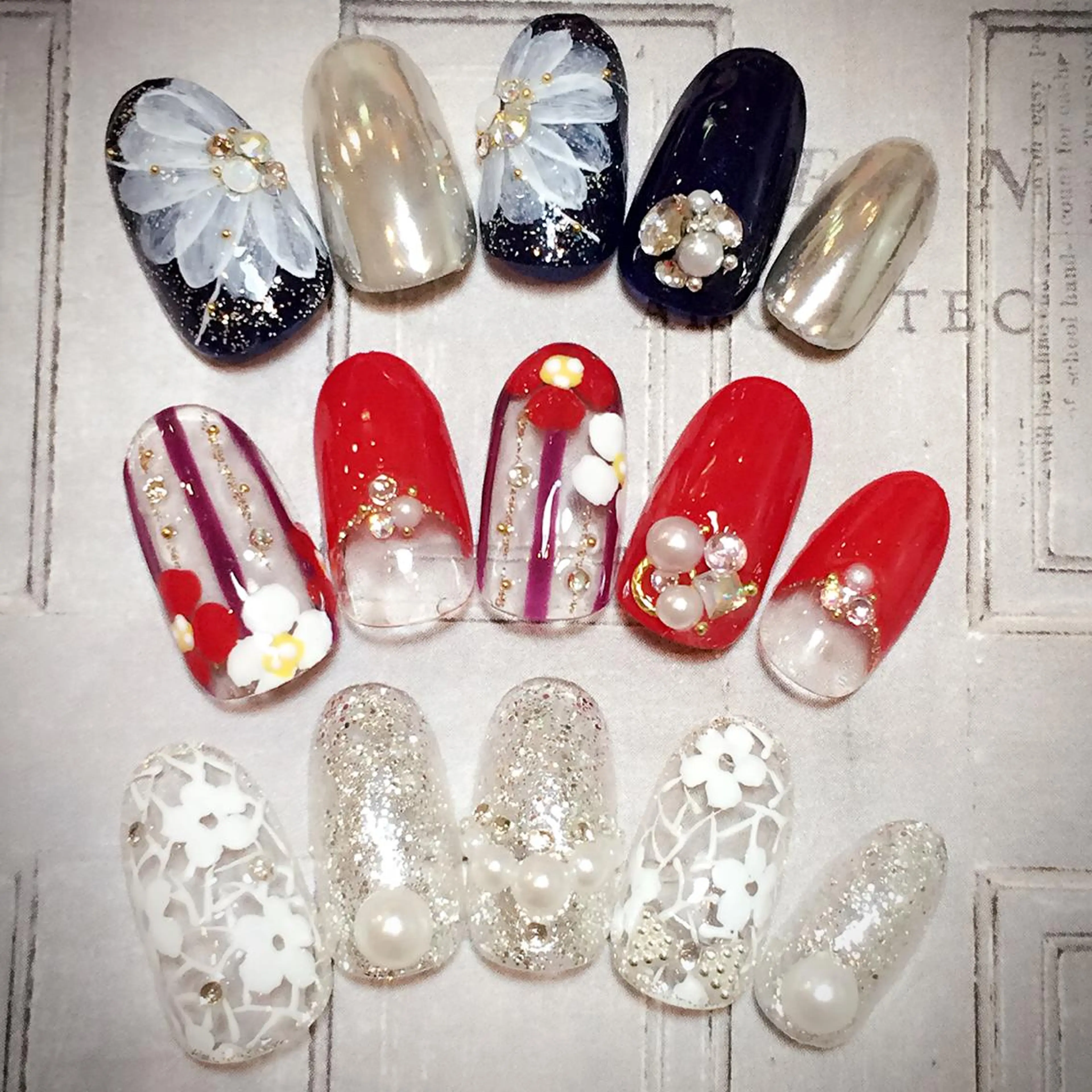 ネイル 成人式 jdn kayokoのネイルデザイン