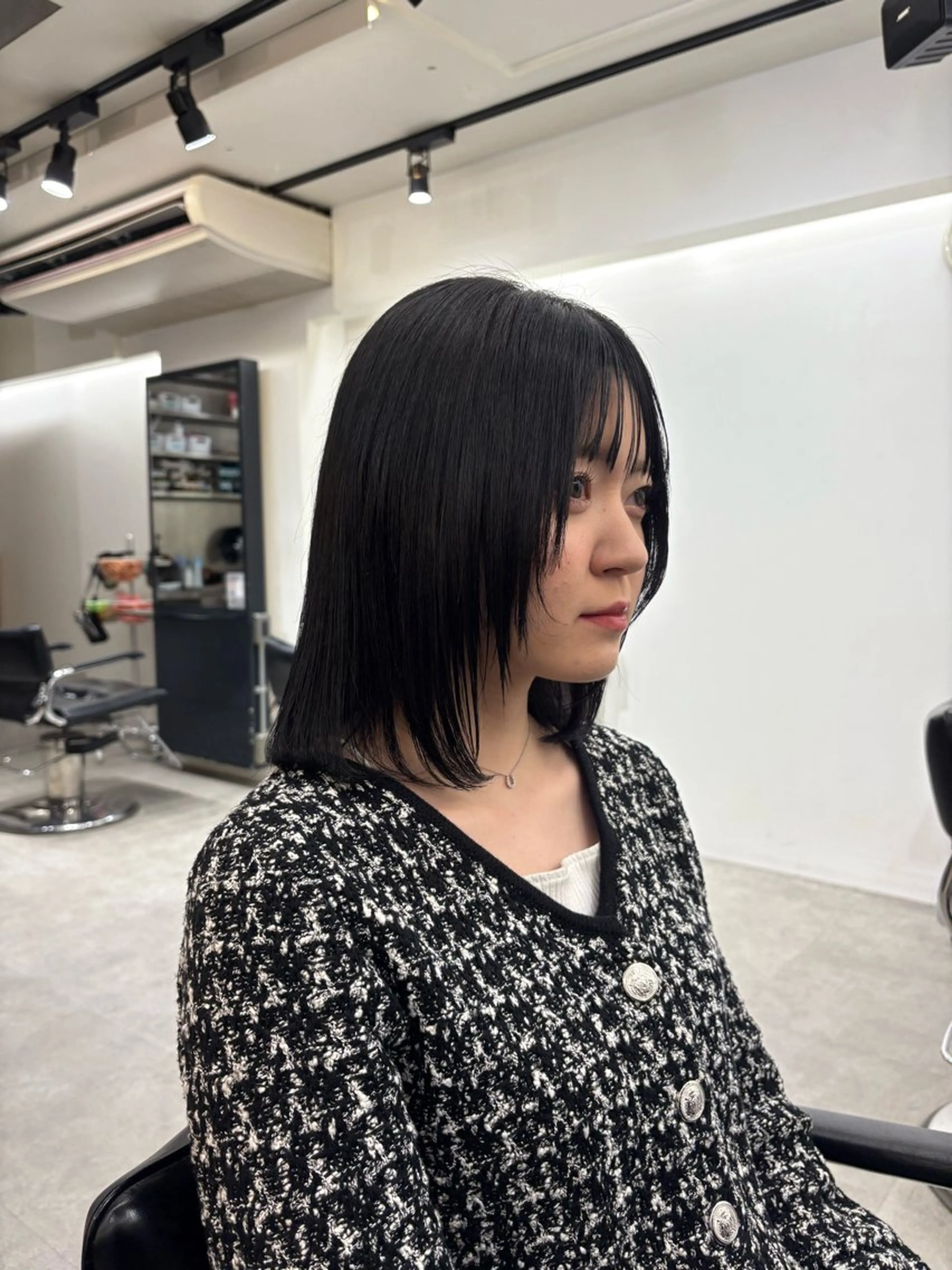 ミディアム カラー ヘアカラー fifth 清水睦月のヘアスタイル