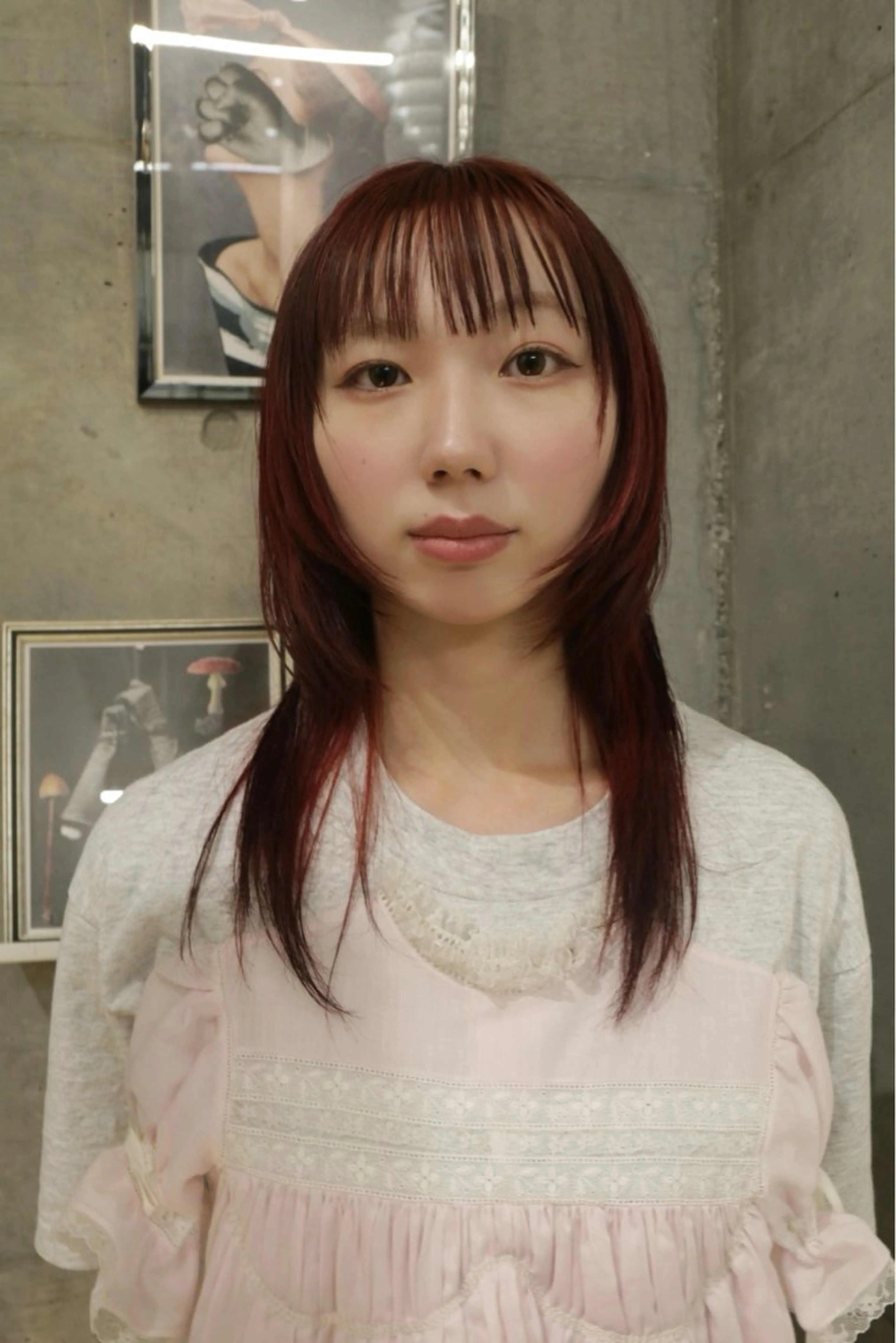 セミロング カラー ブリーチ デザインカラー ハイライトカラー ハッシュカット ハイレイヤー カット ヘアカラー トリートメント レイヤーカットとハイ トーン/HIROKIのヘアスタイル