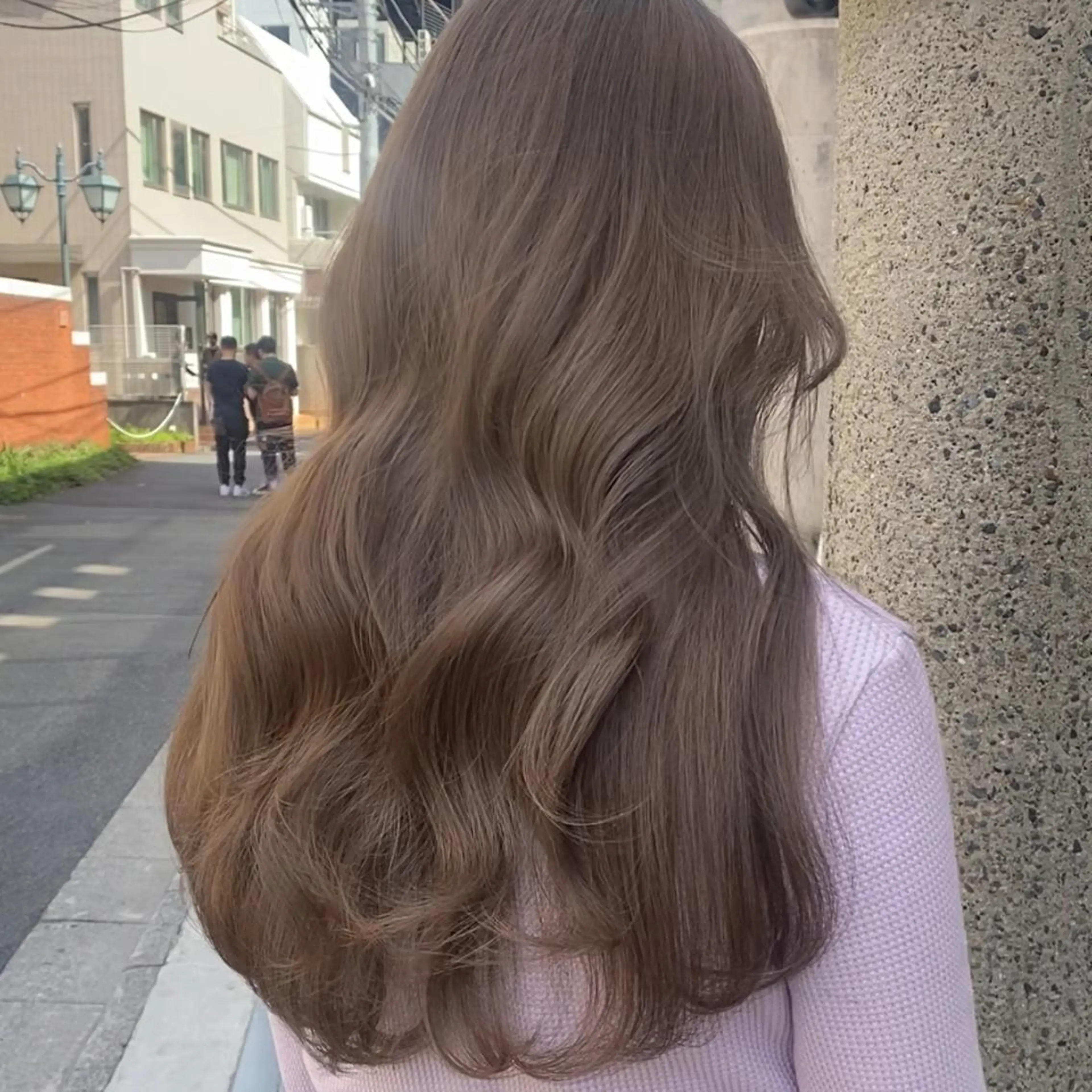 ロング ヘアカラー トリートメント 韓国レイヤー/透明感 カラー🦋mioのヘアスタイル