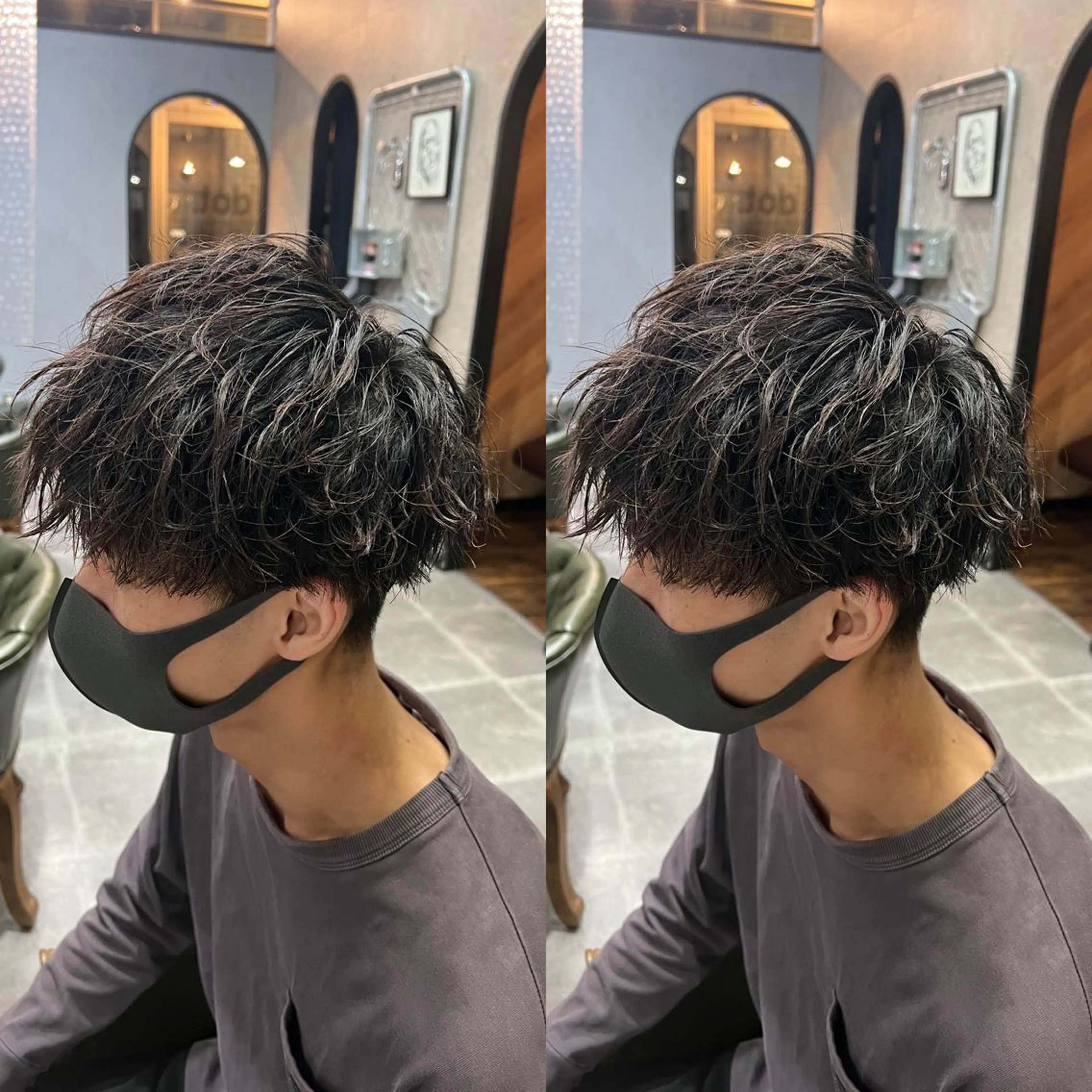 パーマ メンズ センターパート /植田のヘアスタイル