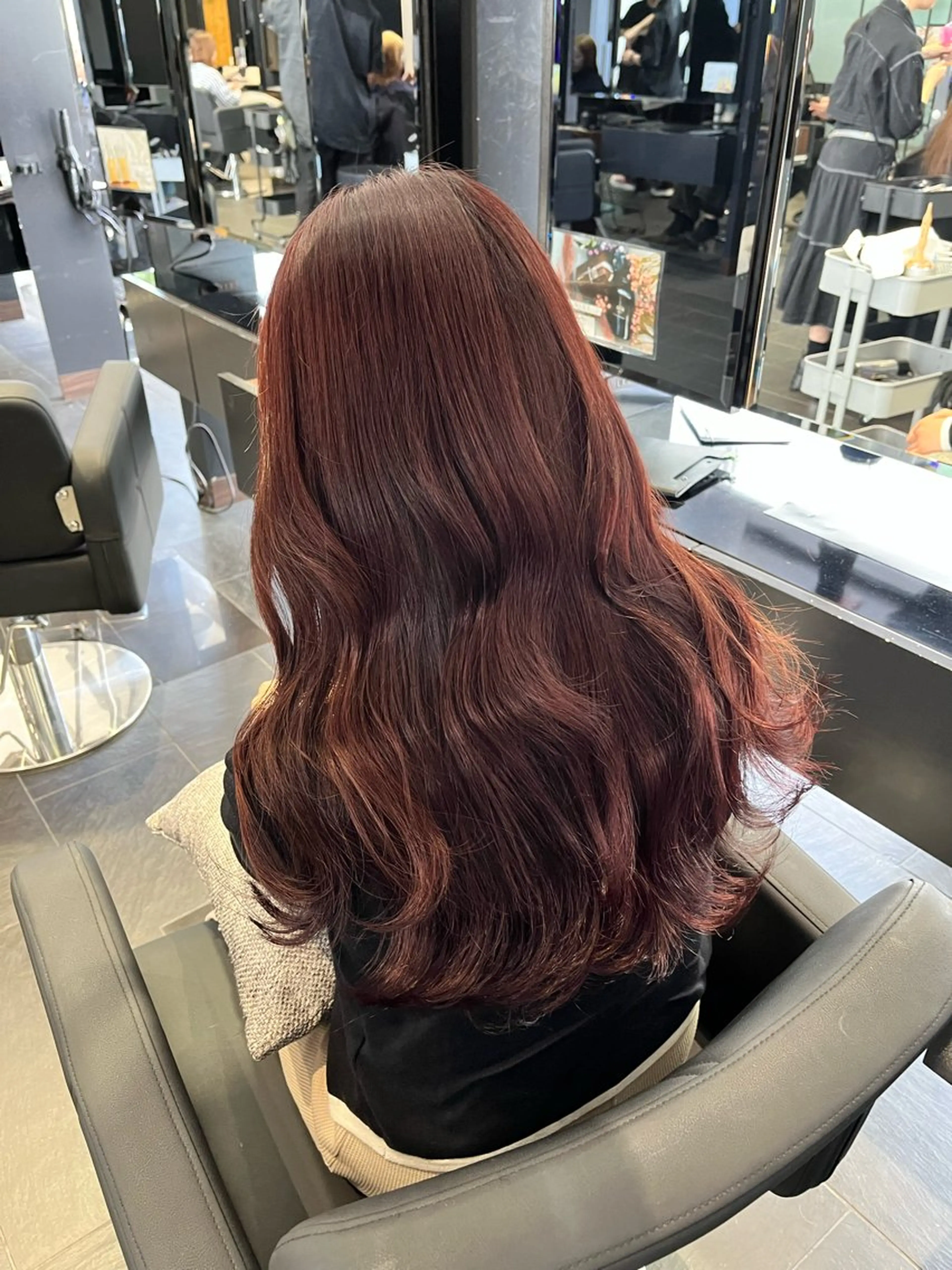 暖色カラー🍒➕ヘッドスパ➕トリートメント 🫧 ͛.*の写真