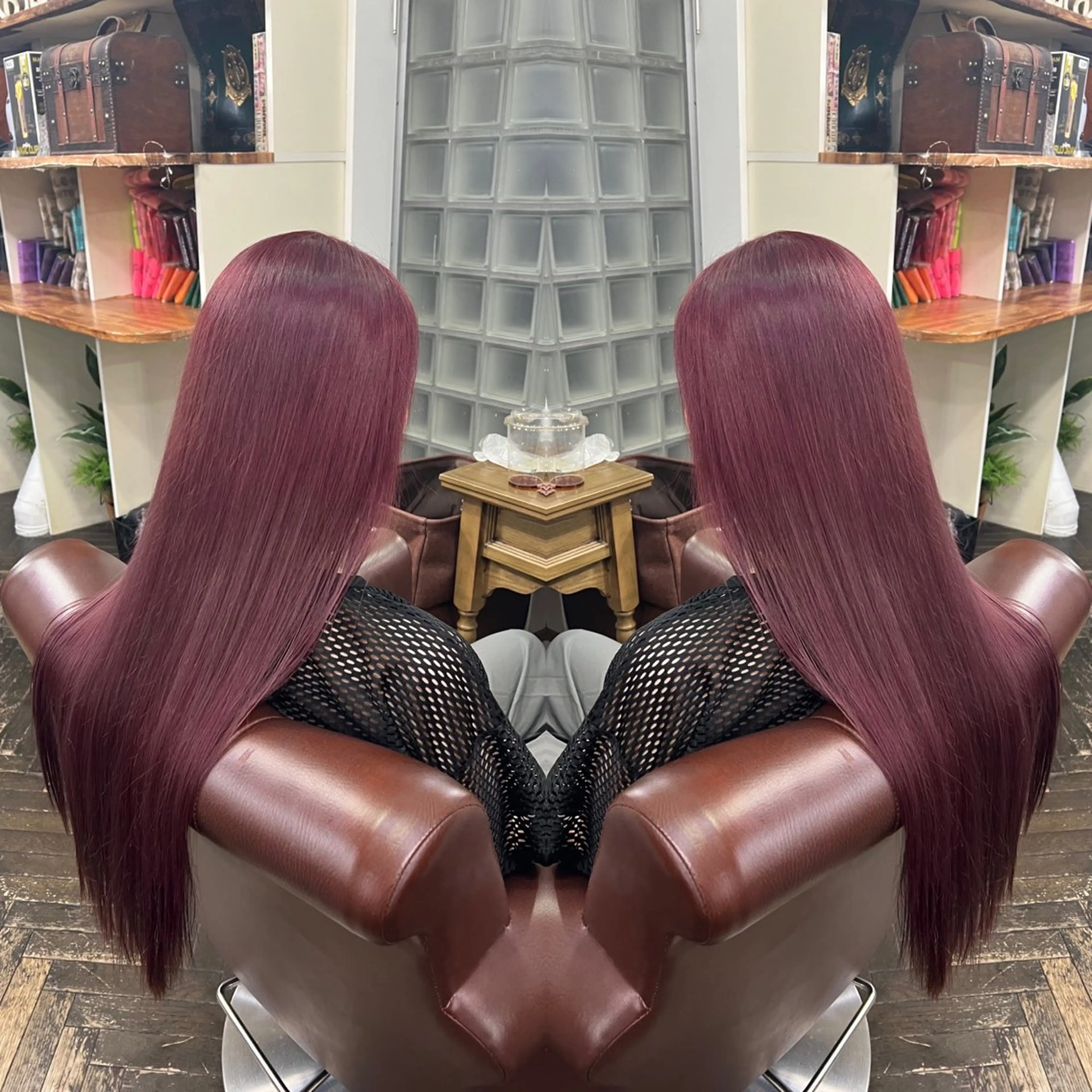 ロング カラー ハイライト/レイヤー /ハイトーン/AOIのヘアスタイル