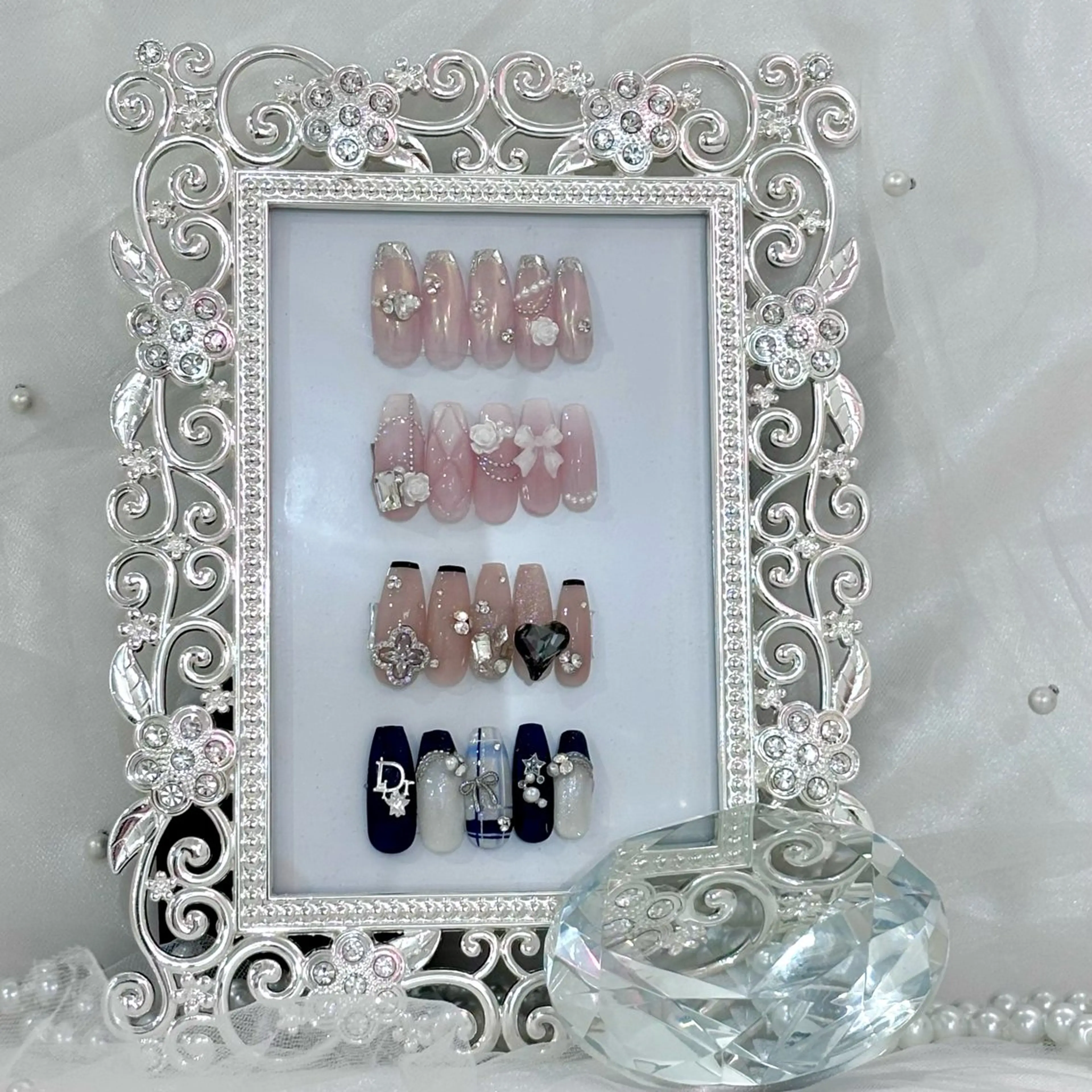 パーツのせ放題 アートやり放題コース 可愛いお写真プレゼント、ドリンクサービス有の写真