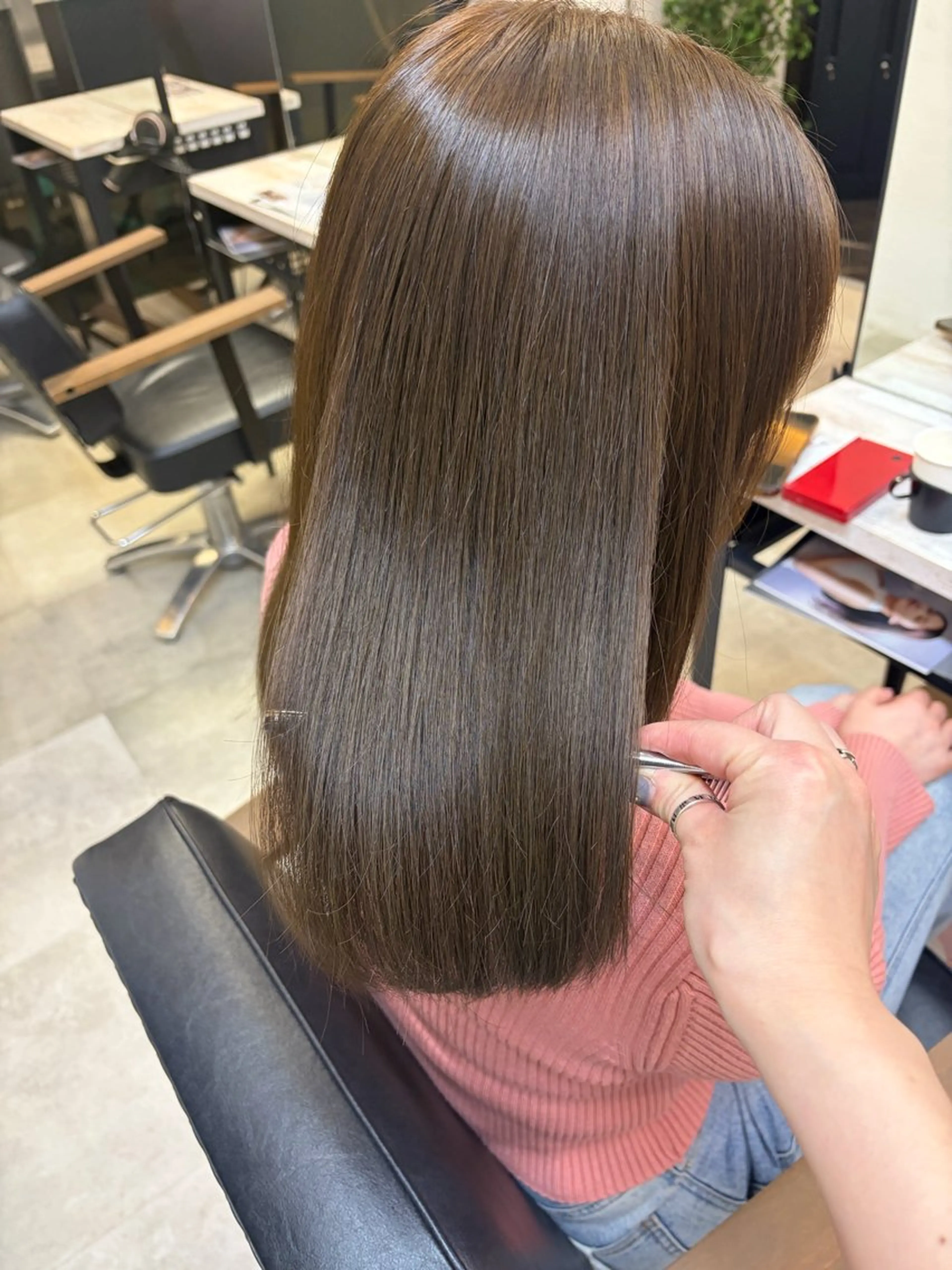 ミディアム カラー 🥀韓国ヘア🥀 宮津真菜のヘアスタイル